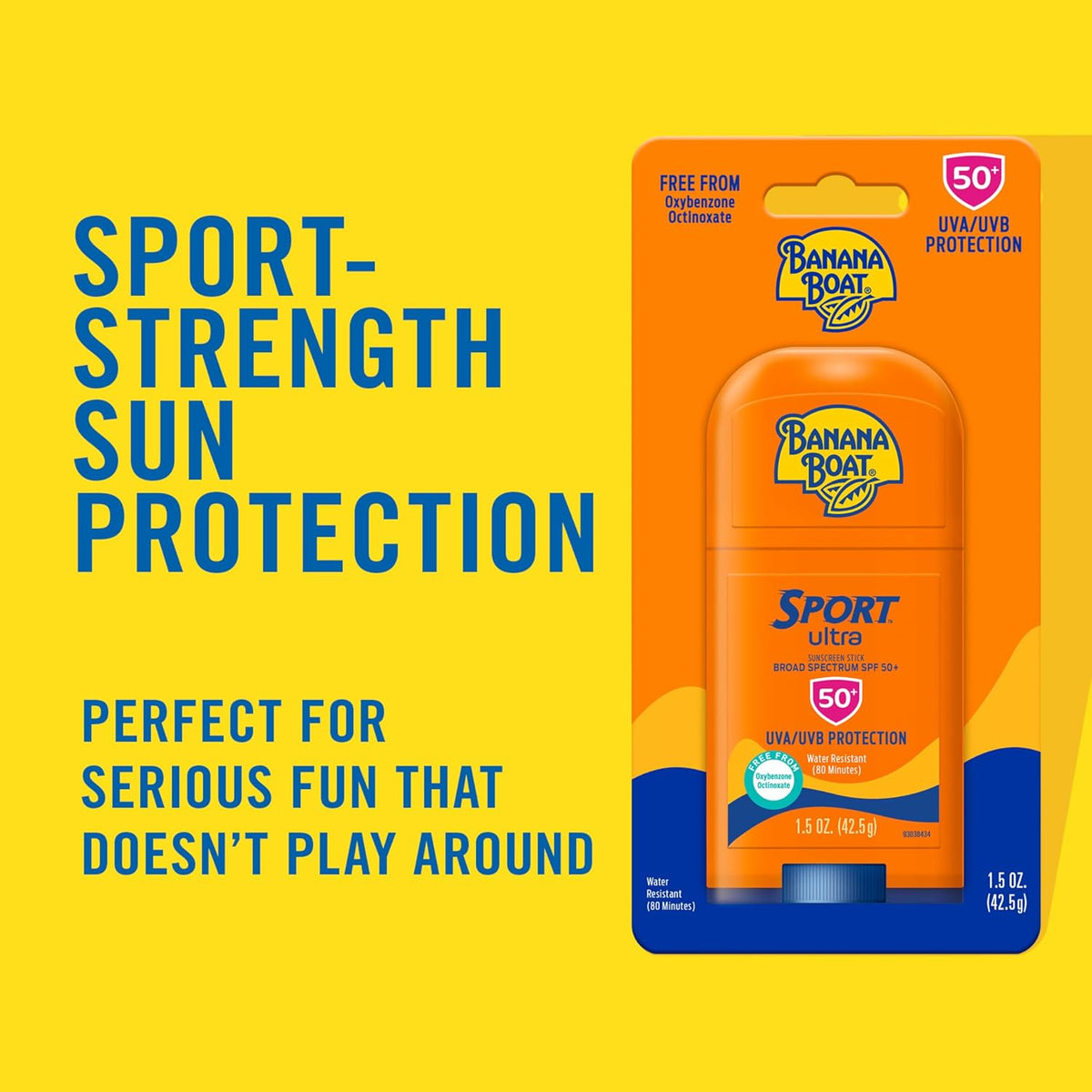 Banana Boat Ultra Sport Sunscreen Stick SPF 50+ | 1.5 Oz (42.5 g)