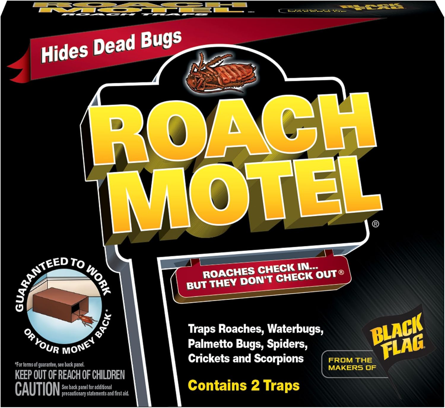 Black Flag Roach Motel Traps - 2 Traps, Pack of 1