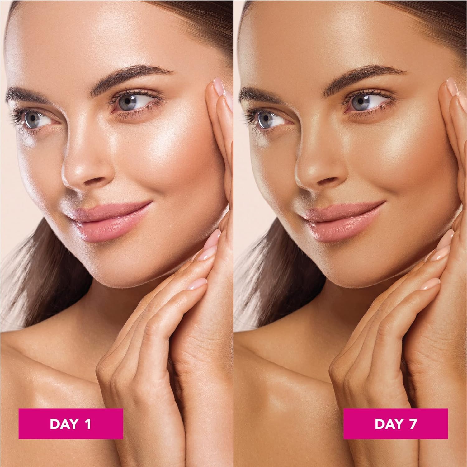 Jergens Natural Glow Face Moisturizer Fair to Medium SPF 20 Self Tanner | 2 Oz (59 ml)