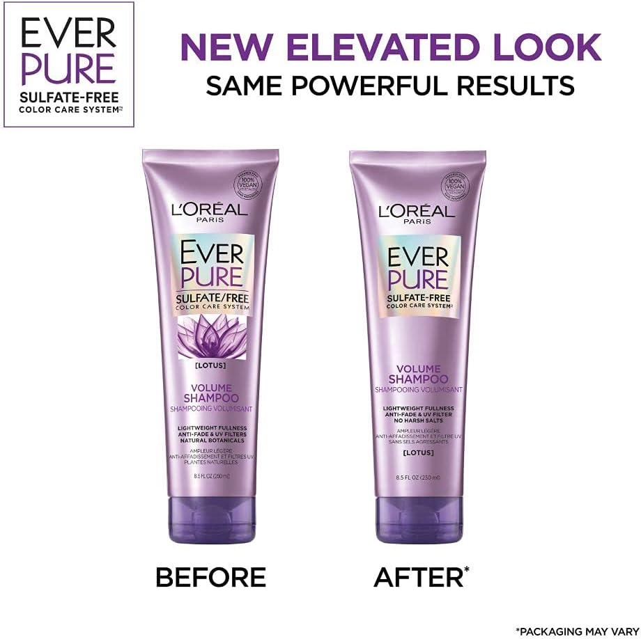 L'Oreal Paris Ever Pure Volume Conditioner | 8.5 Oz (250 ml)