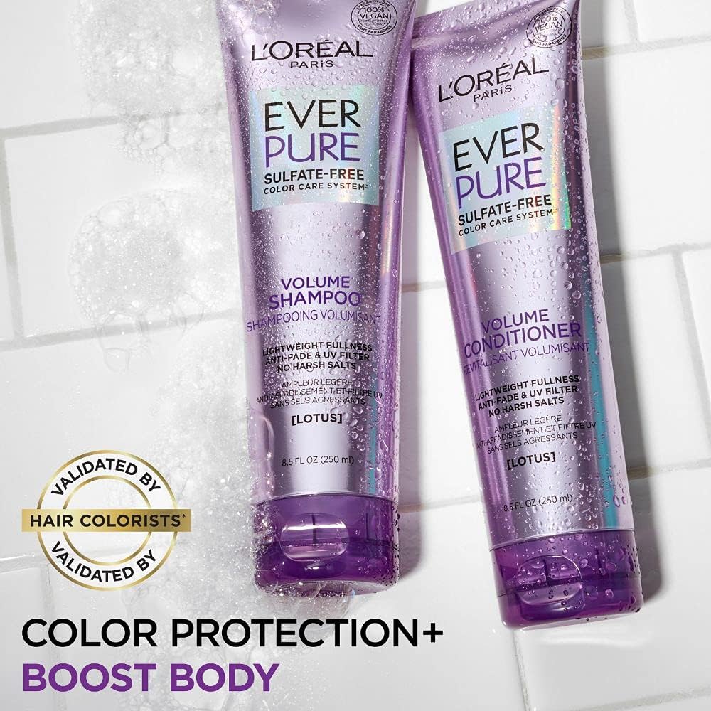L'Oreal Paris Ever Pure Volume Conditioner | 8.5 Oz (250 ml)
