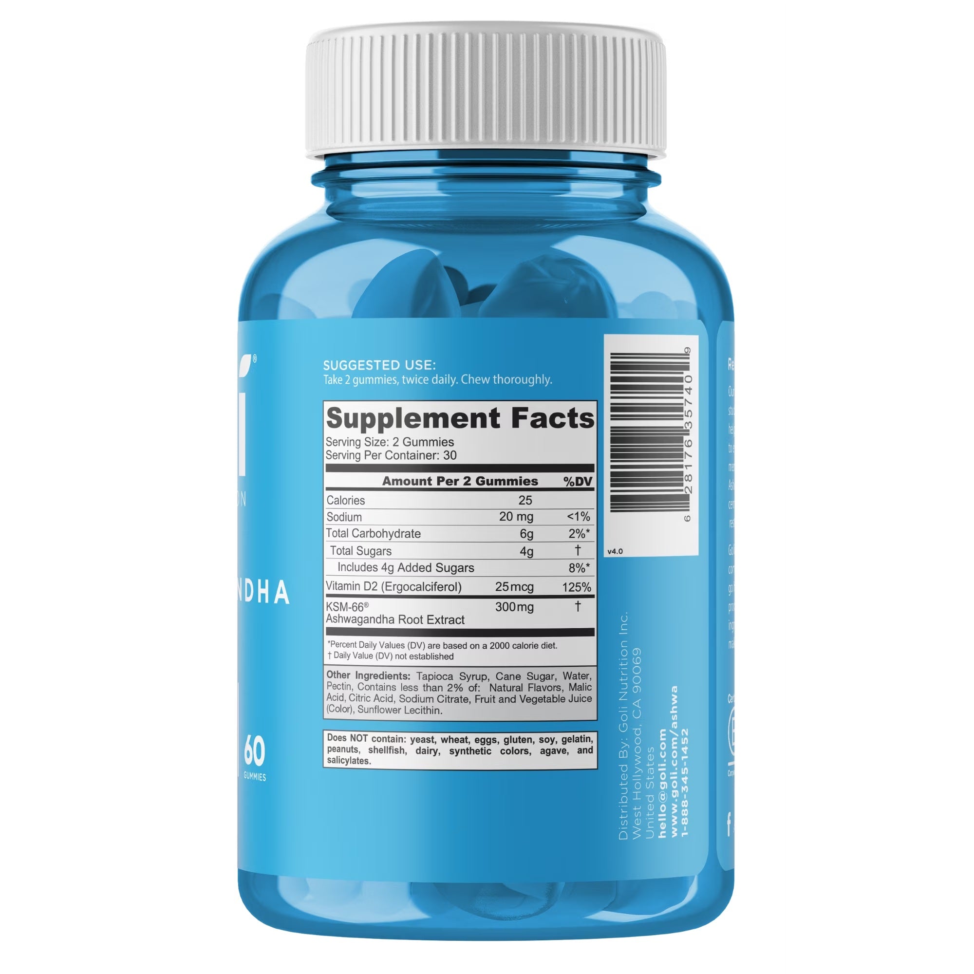 Goli Ashwagandha Gummies | 60 Gummies