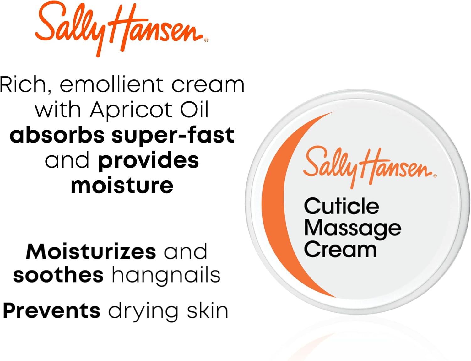 Sally Hansen Moisturising Cuticle Massage Cream | 0.4 Oz (11.3 g)