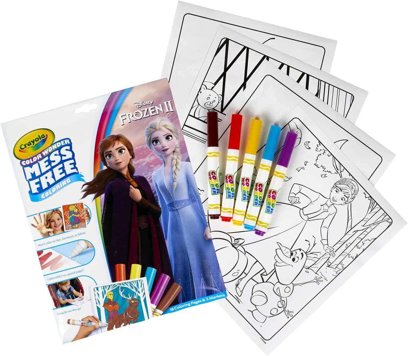 Crayola Mess Free Coloring Pad & Markers FROZEN II