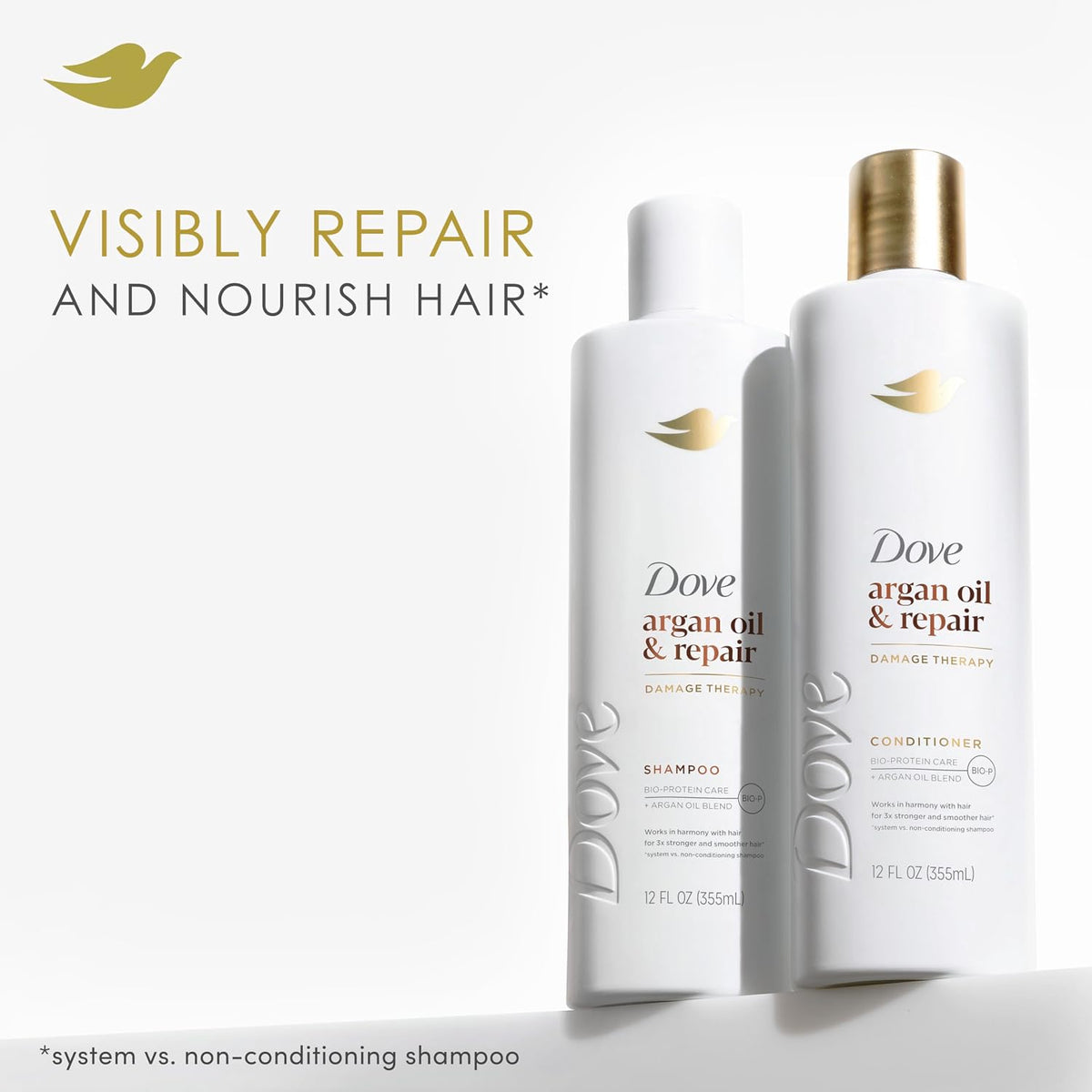 Dove Argan Oil & Repair Shampoo | 12 Oz (355 ml)