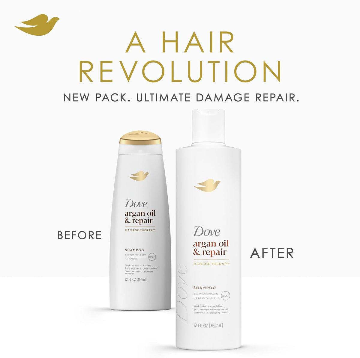 Dove Argan Oil & Repair Shampoo | 12 Oz (355 ml)
