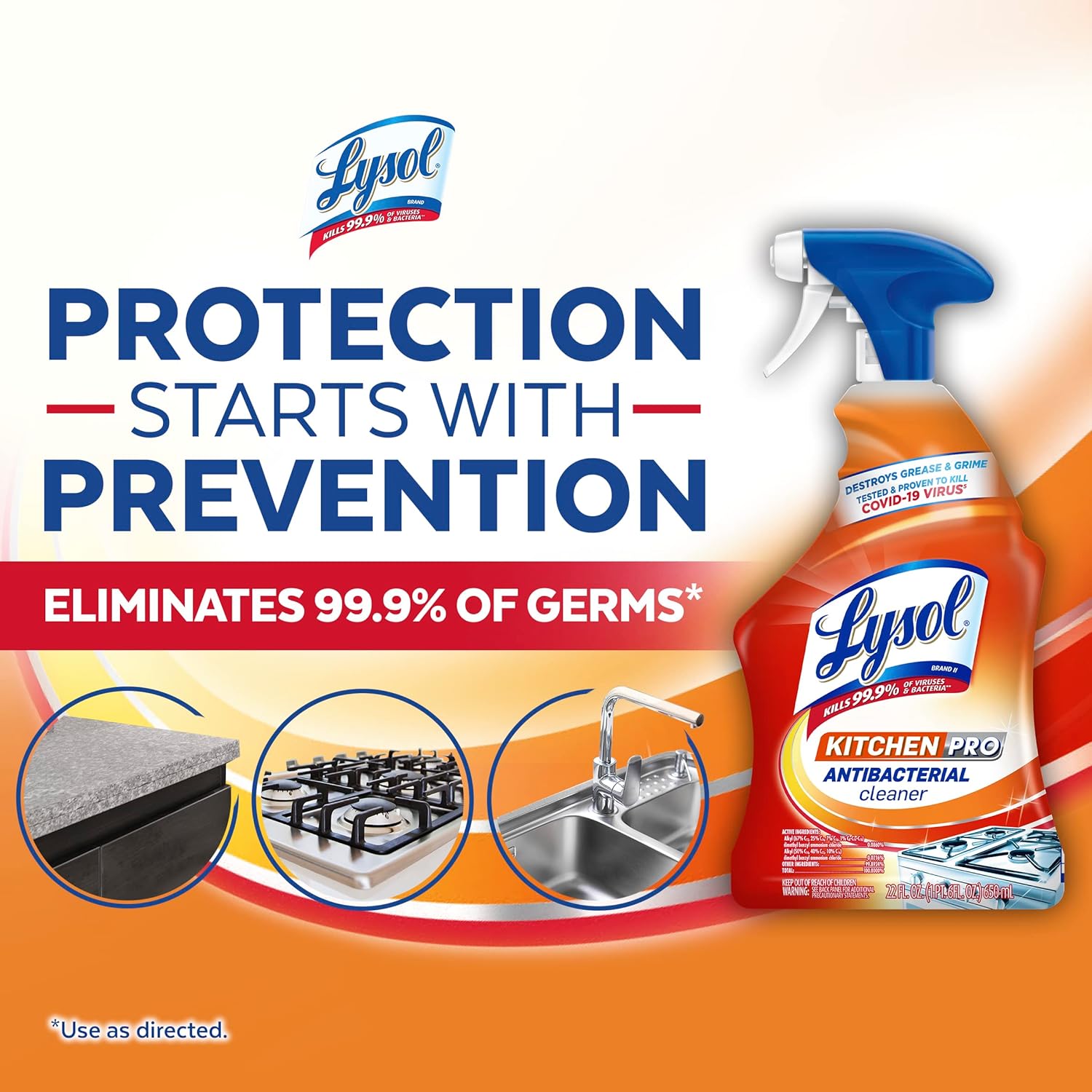 Lysol Kitchen Pro | 22 Oz | Pack of 2