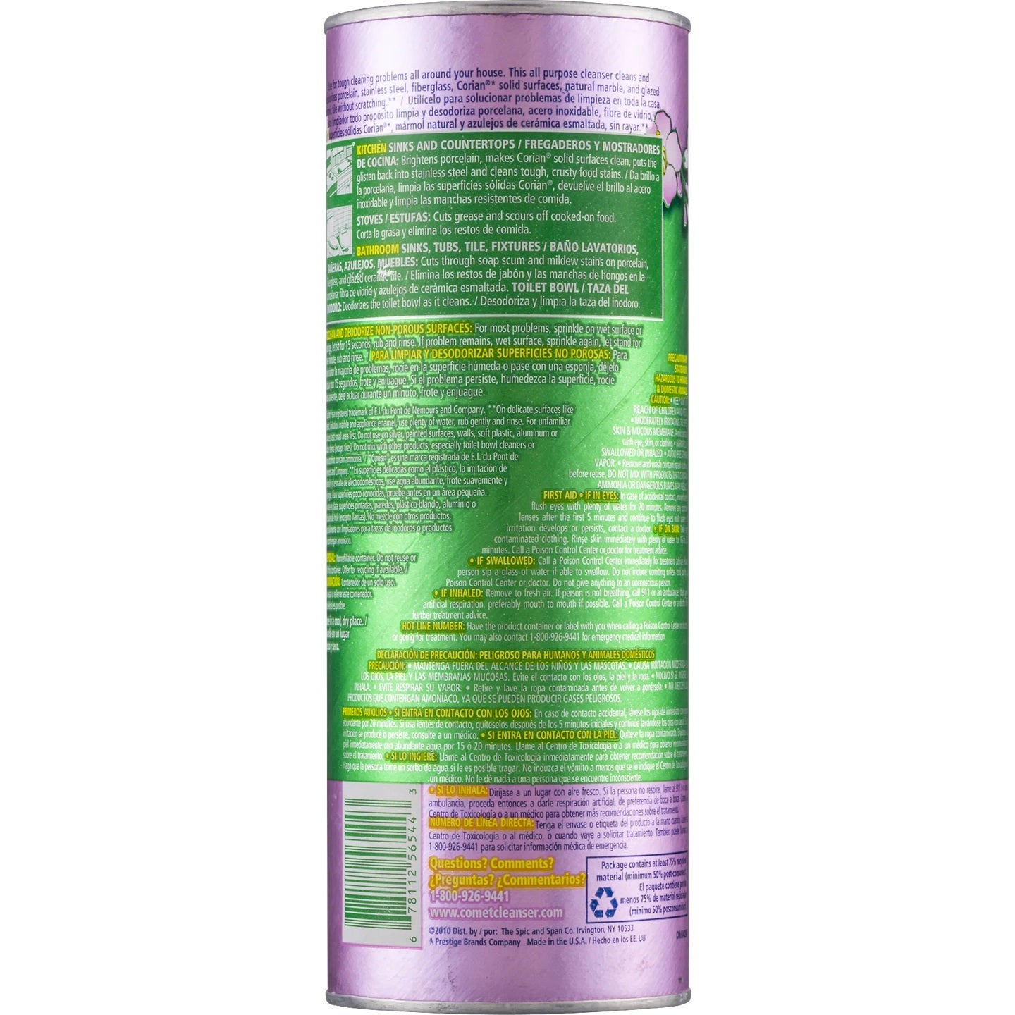 Comet Cleaner with Bleach Powder | Lavender Fresh | 21 Oz