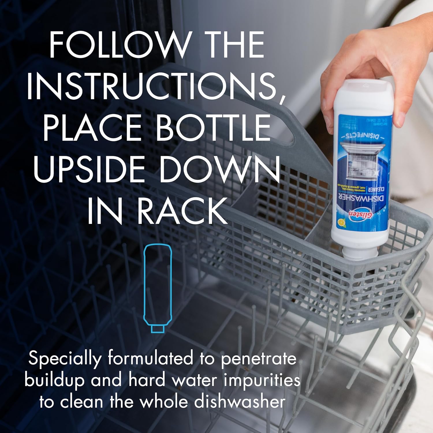 Glisten Dishwasher Magic Cleaner and Disinfectant | 12 Oz