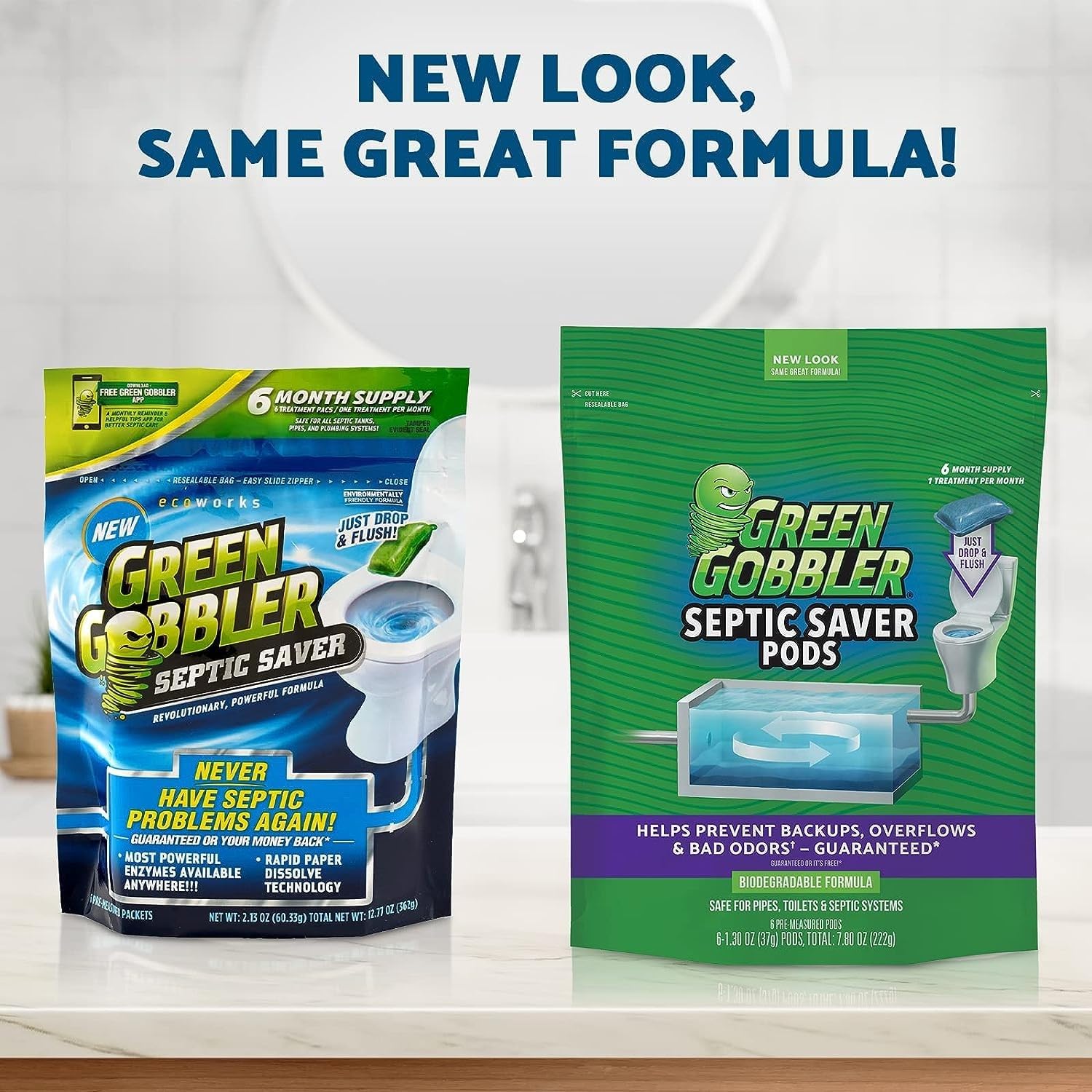 Green Gobbler Septic Saver Pods | 6 Pods