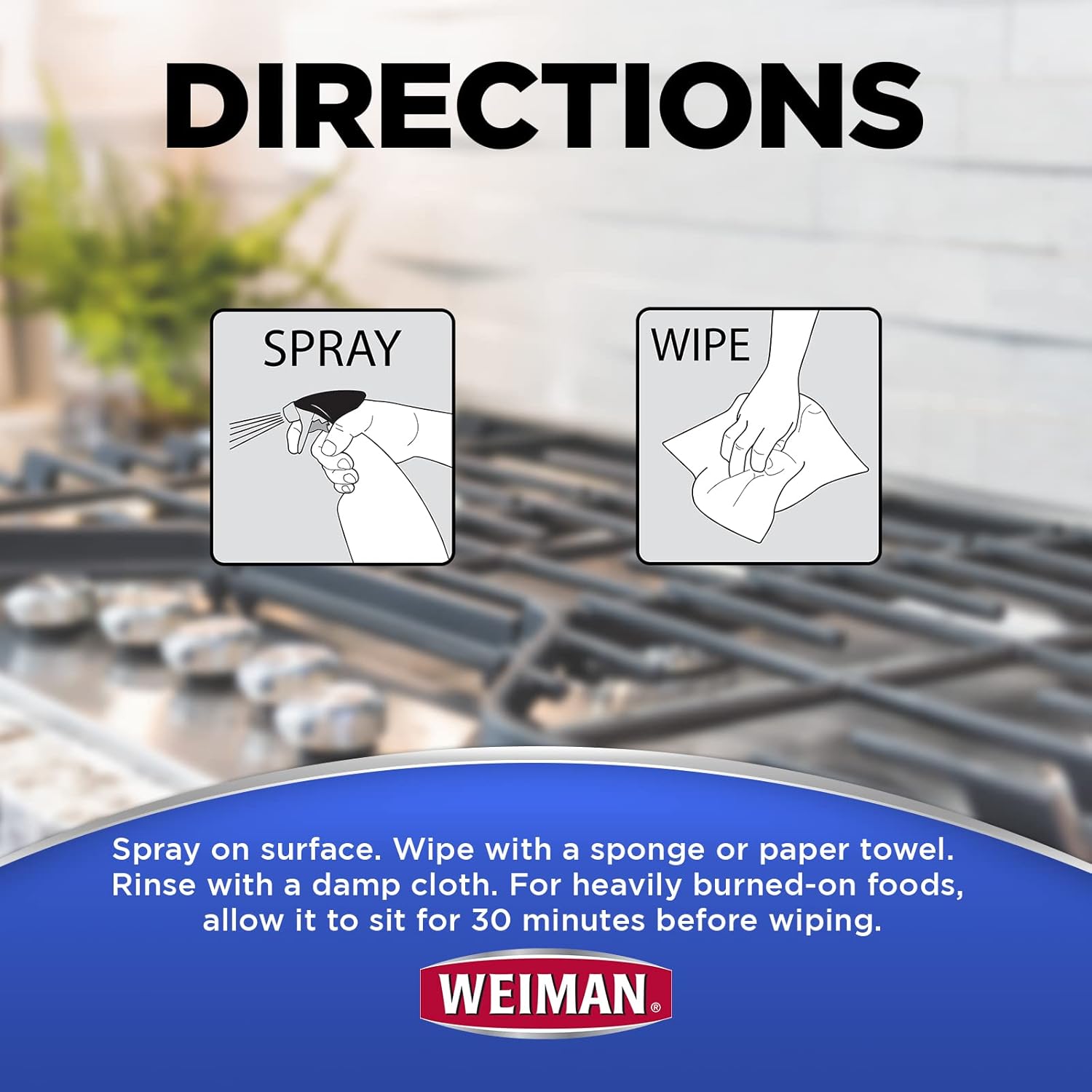 Weiman Gas Range Cleaner & Degreaser | 12 Oz