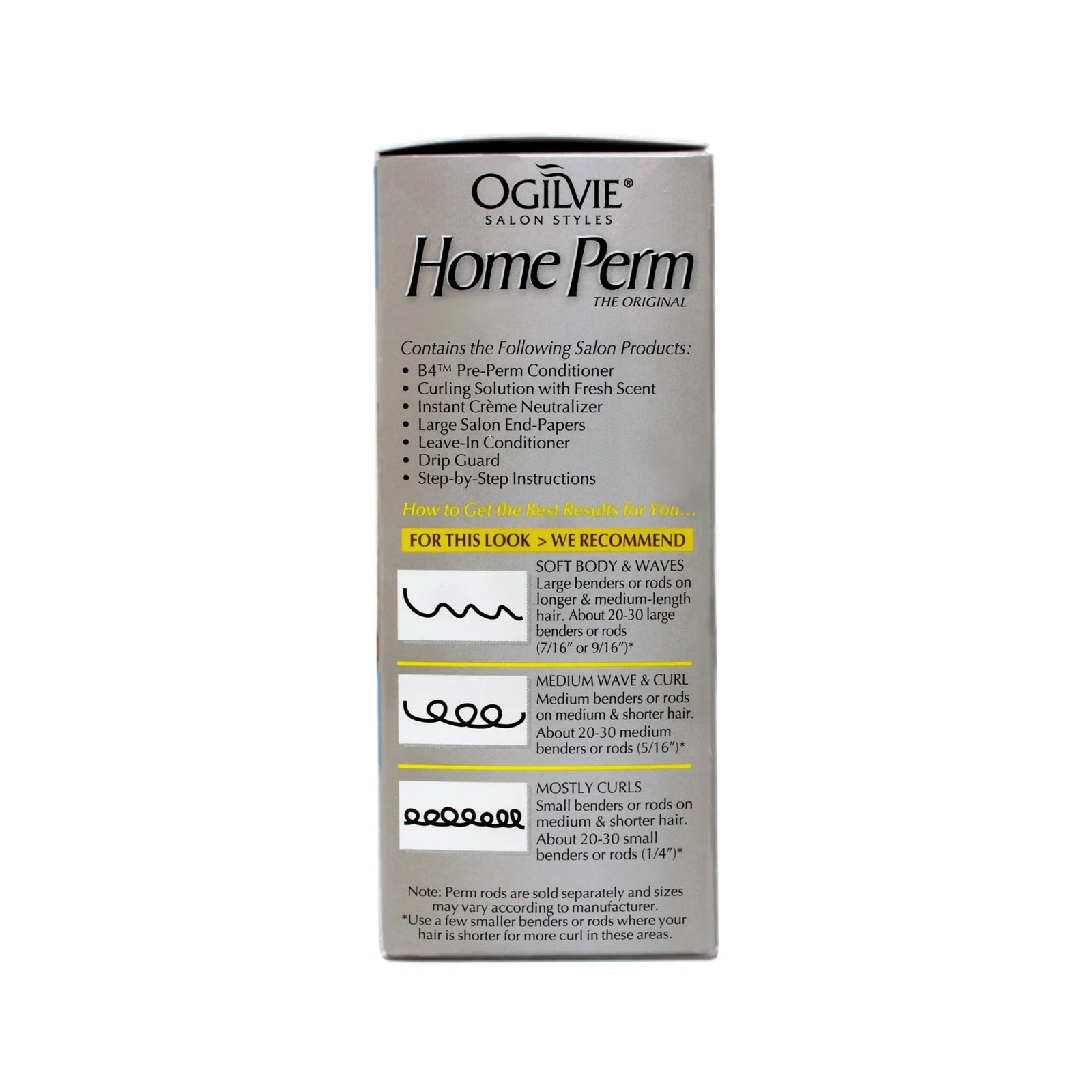 Ogilvie Salon Styles Professional Perm for Color Treated, Thin or Delicated Hair