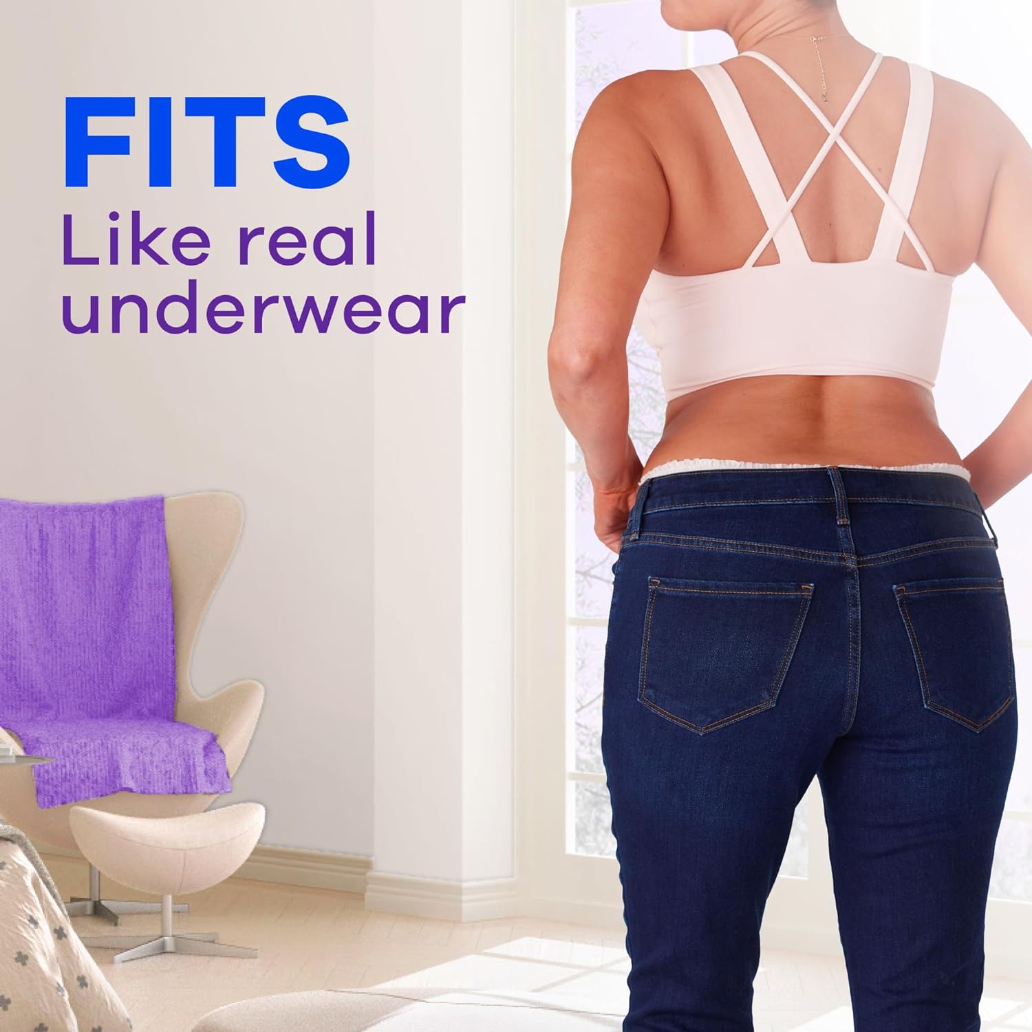Always discreet incontinence underwear which fits like real underwear for feminine comfort and leak free wear. 