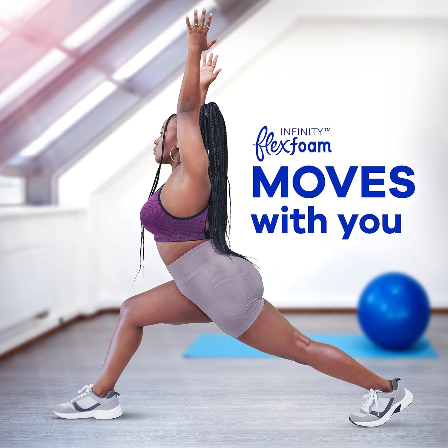 Always infinity FlexFoam pads for extra heavy periods - pads that moves with you.  Feminine sanitary products that works for you