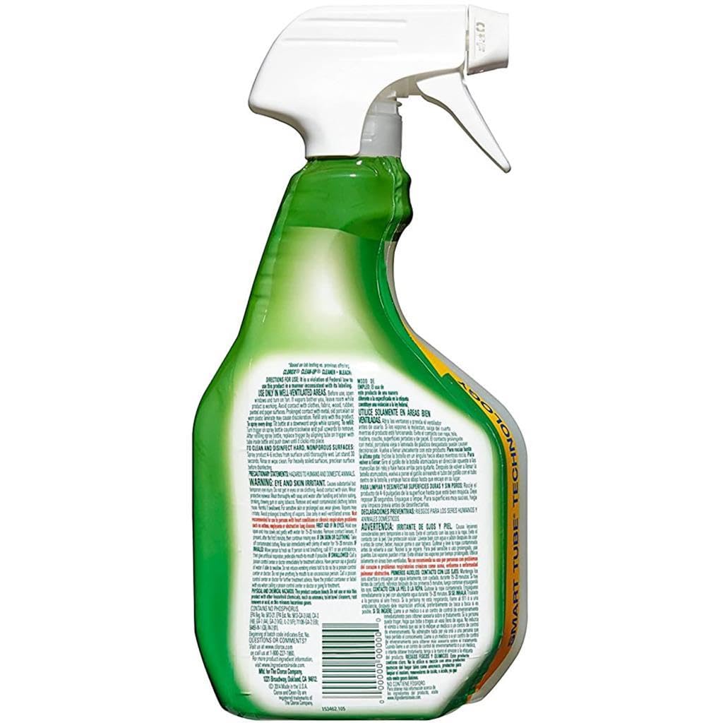 Clorox clean-up cleaner + bleach continues ingredients which kills viruses quickly and cleans homes efficiently. 