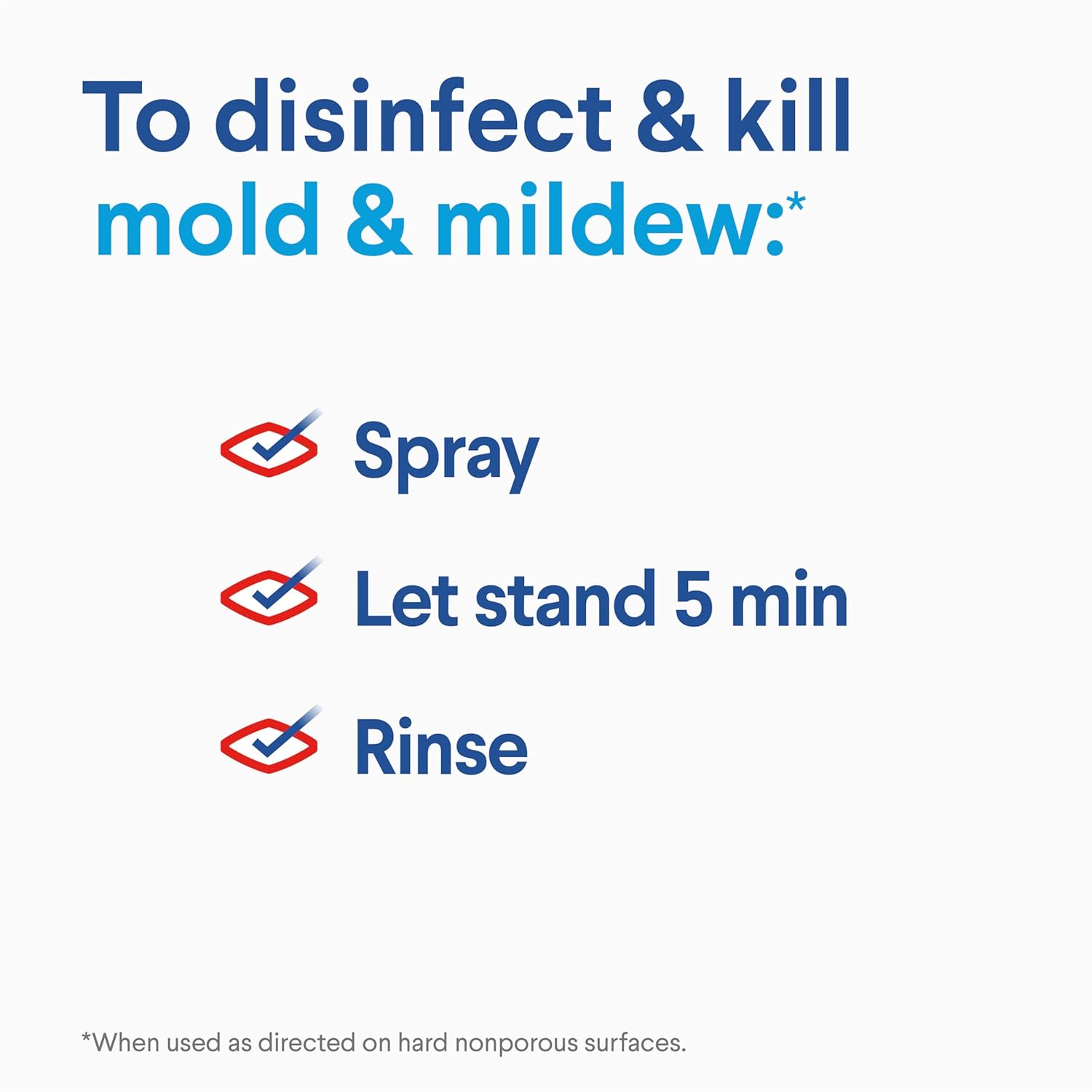 Clorox tilex mold & mildew spray simply by spraying, leaving for 5 minutes and rinse. 