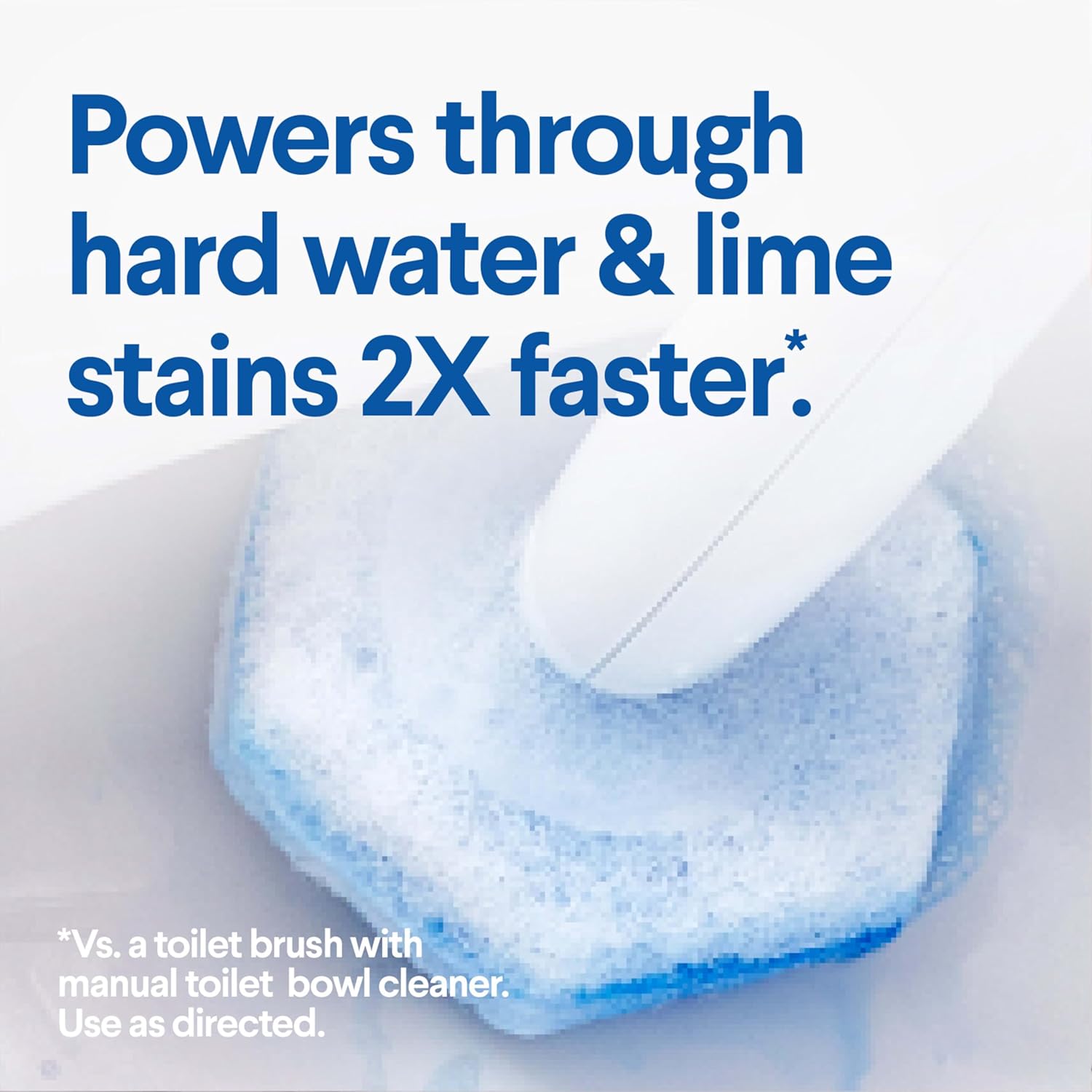Clorox toilet wand powers through hard water & lime stains 2x faster
