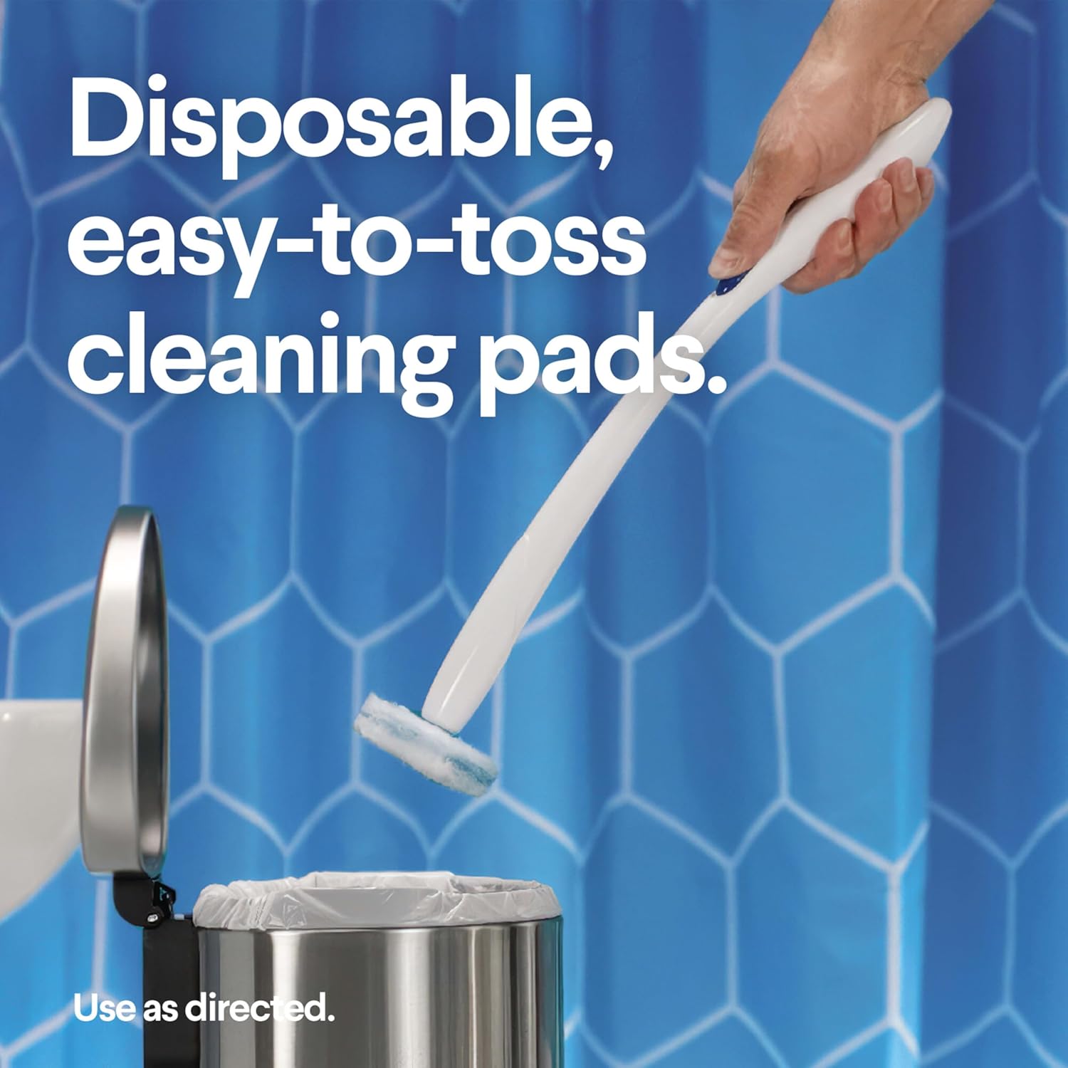 Clorox toilet wand refills are disposable and easy-to-toss cleaning pads. 