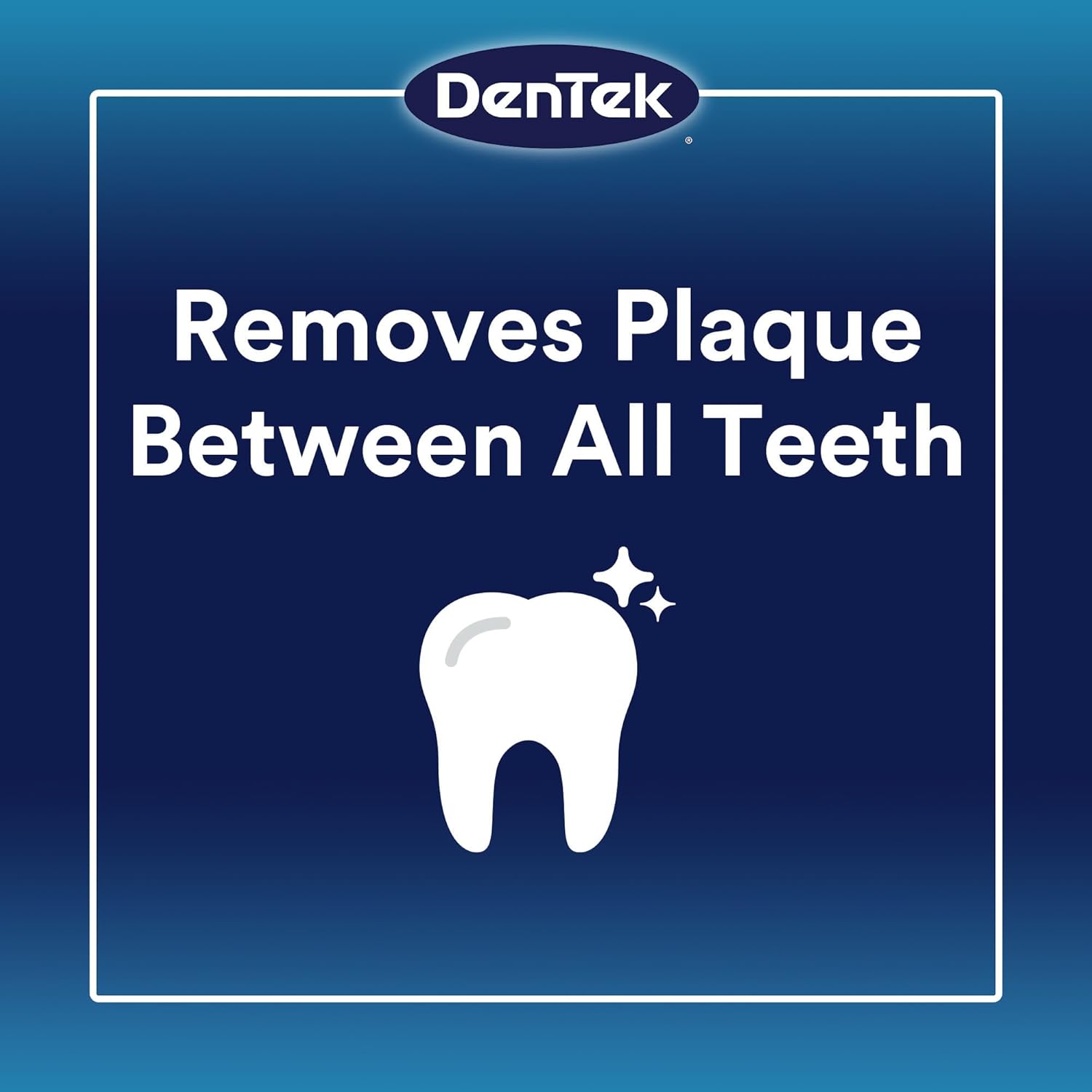 DenTek plaque control flossers removes plaque between all teeth. 