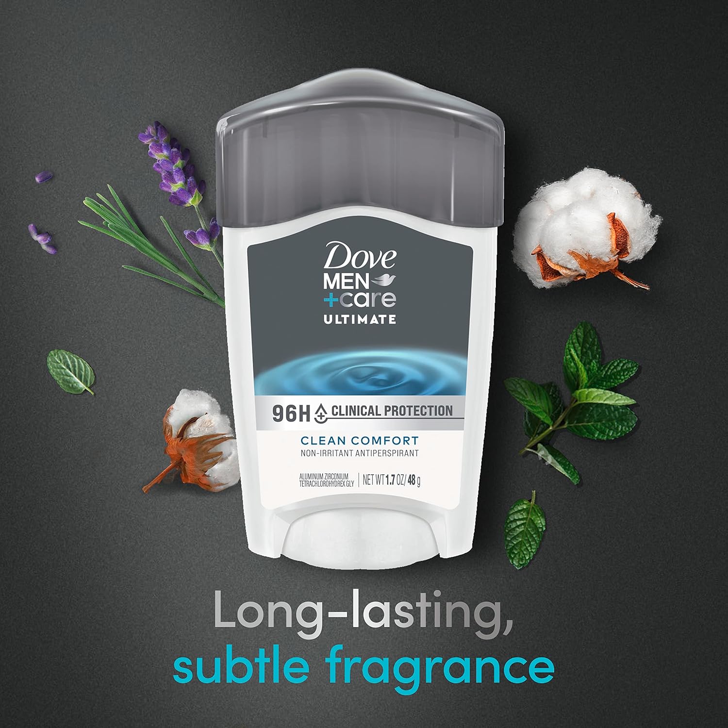 Dove men+care ultimate clinical protection antiperspirant deodorant with long-lasting subtle fragrance 