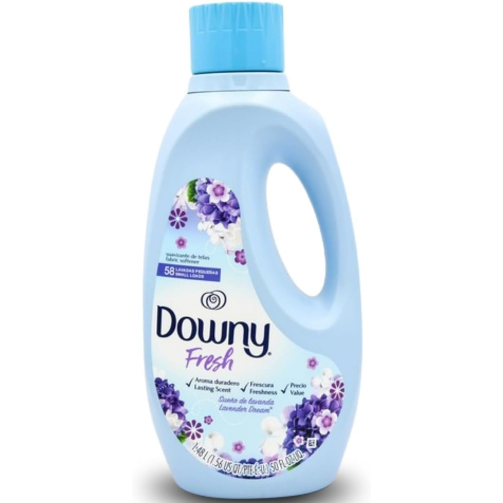 Downy fresh liquid fabric conditioner with lavender scent for up to 58 loads. 
