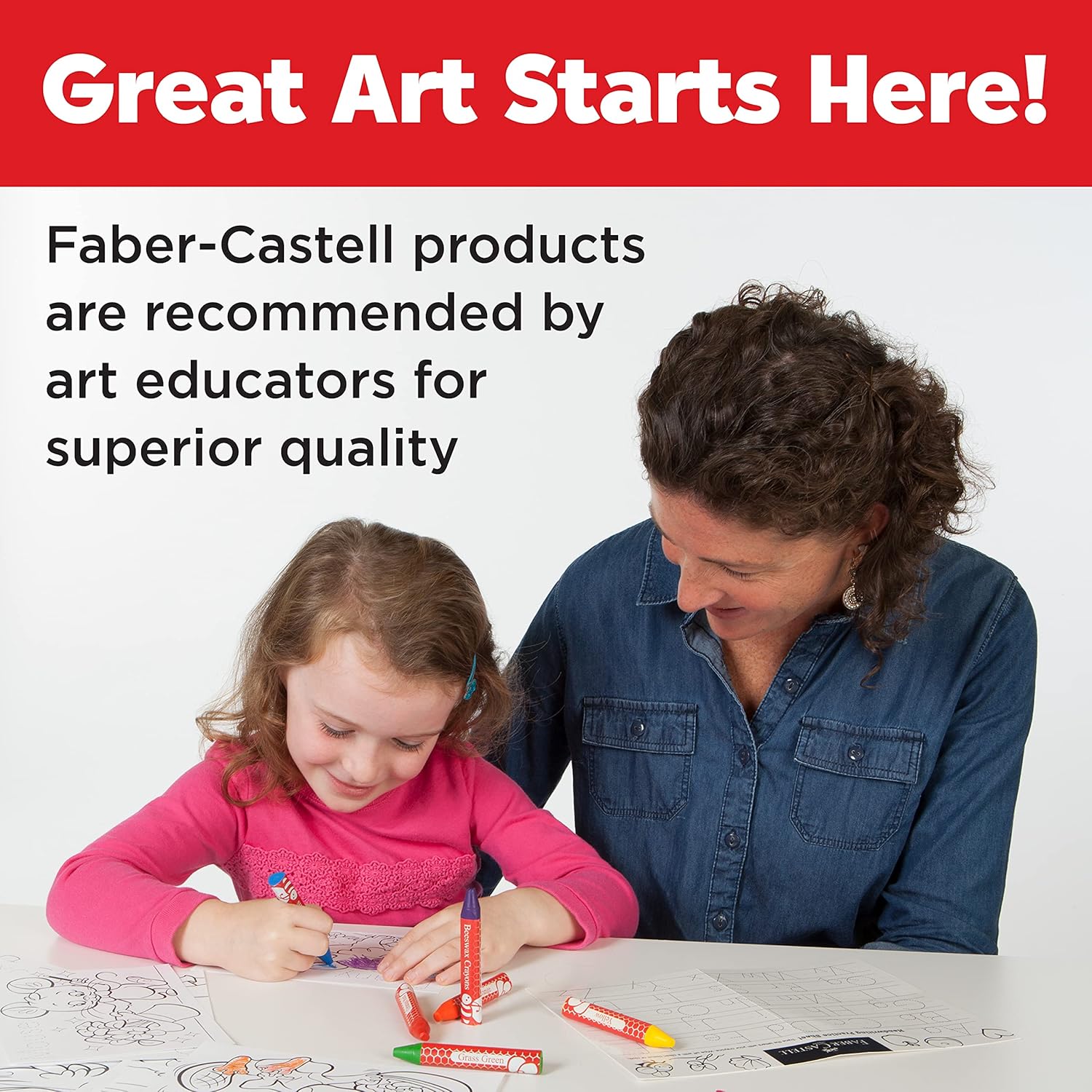 Great art starts with the Faber-Castell crayons recommended by art educators 