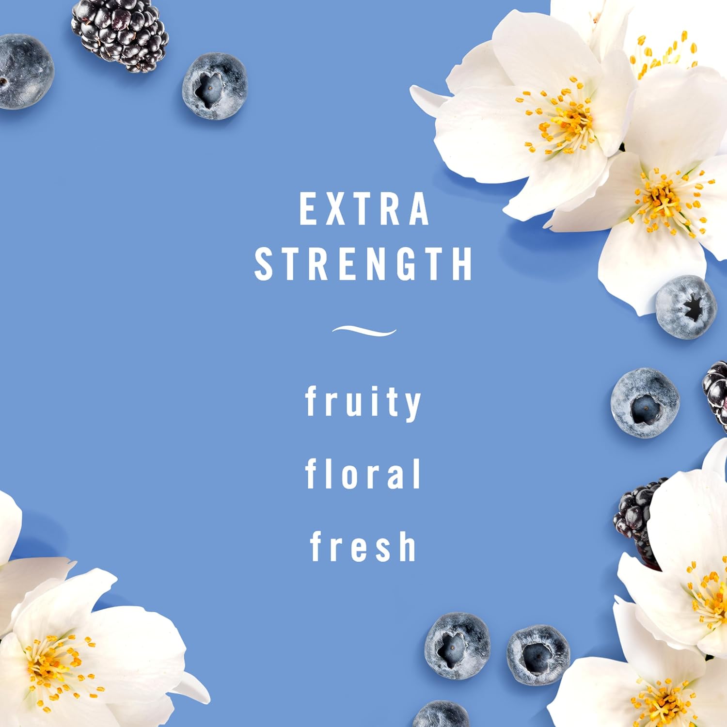 Febreze fabric refresher spray with extra strength is fruity, floral and fresh. 