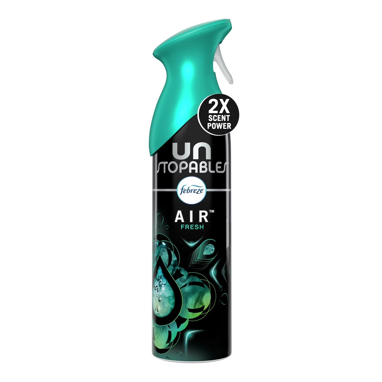 Febreze Unstopables Air Freshener spray bottle with 2x sent power
