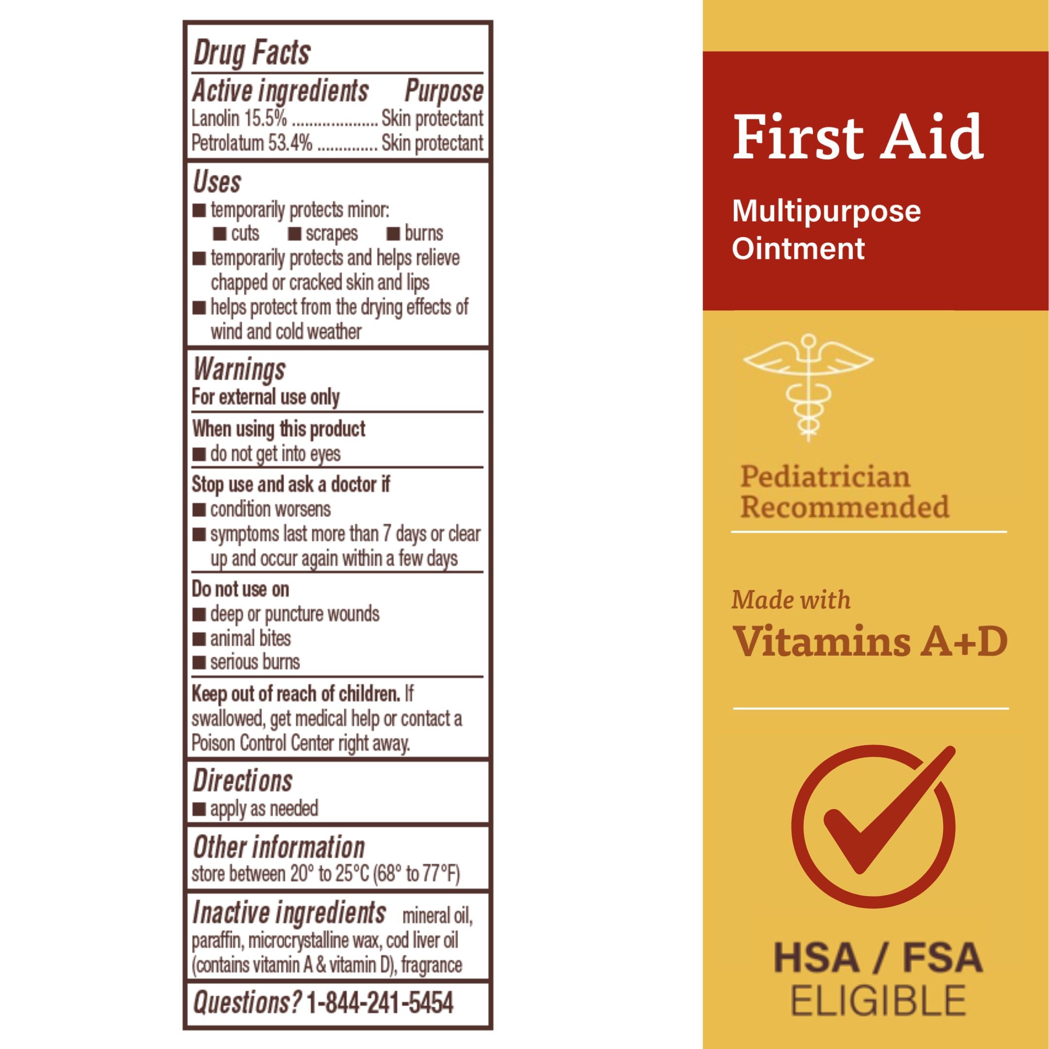 A+D First Aid Ointment | 1.5 Oz (42.5 g)