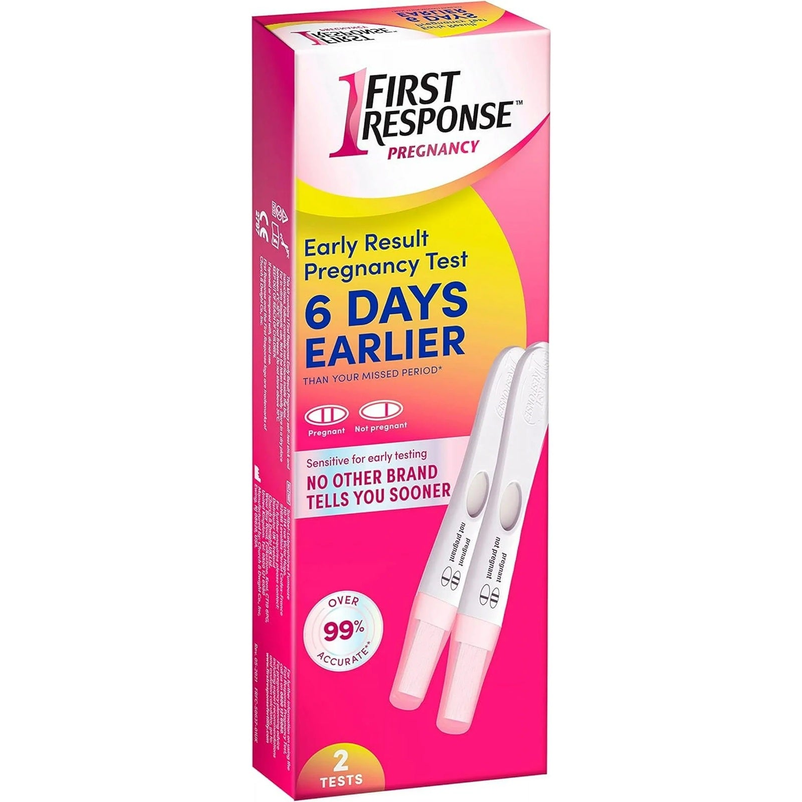 First Response early result pregnancy test with over 99% accuracy- 2 Count