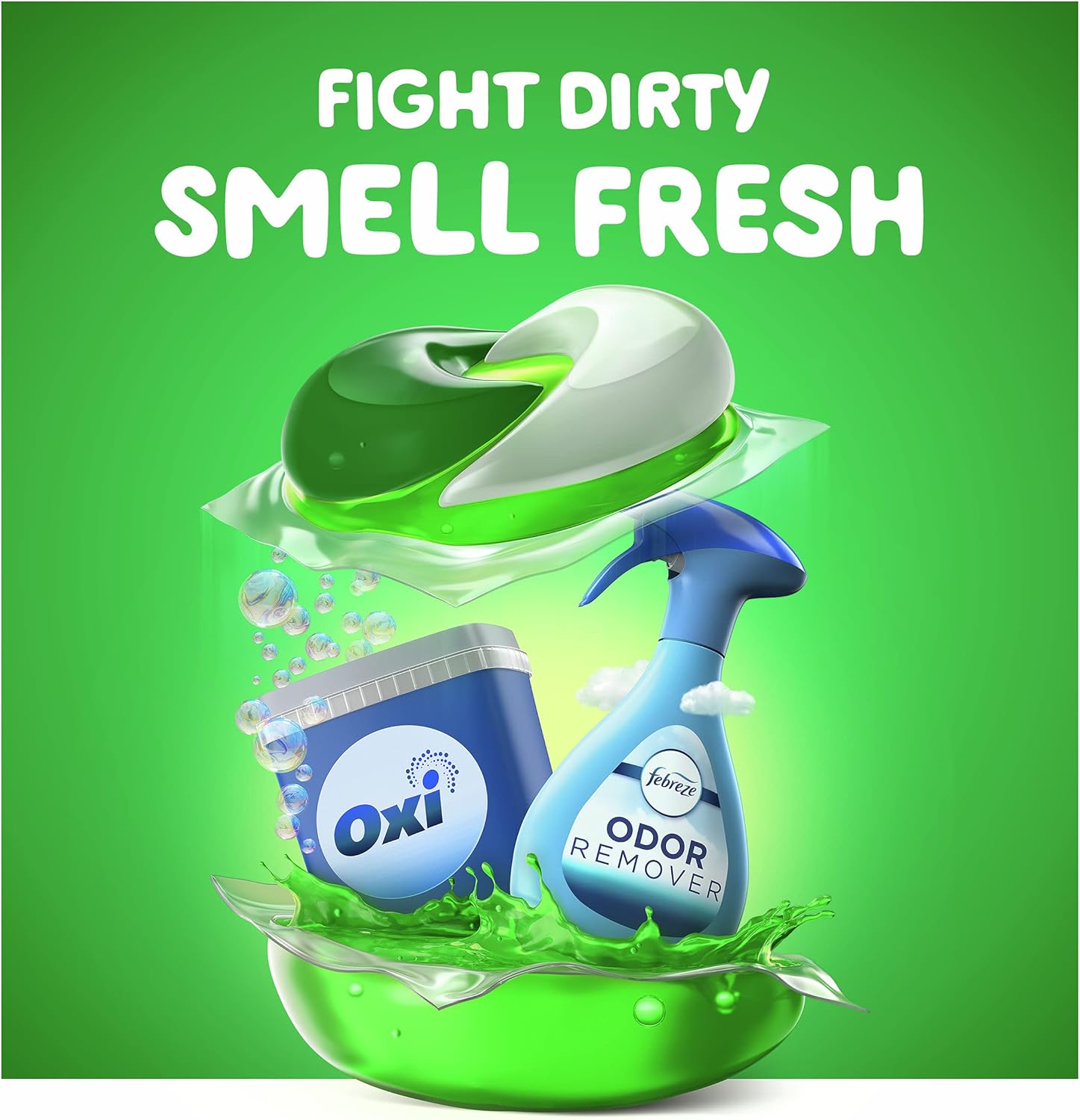 Gain flings laundry detergent pods fights dirty laundry and leaves it smelling fresh