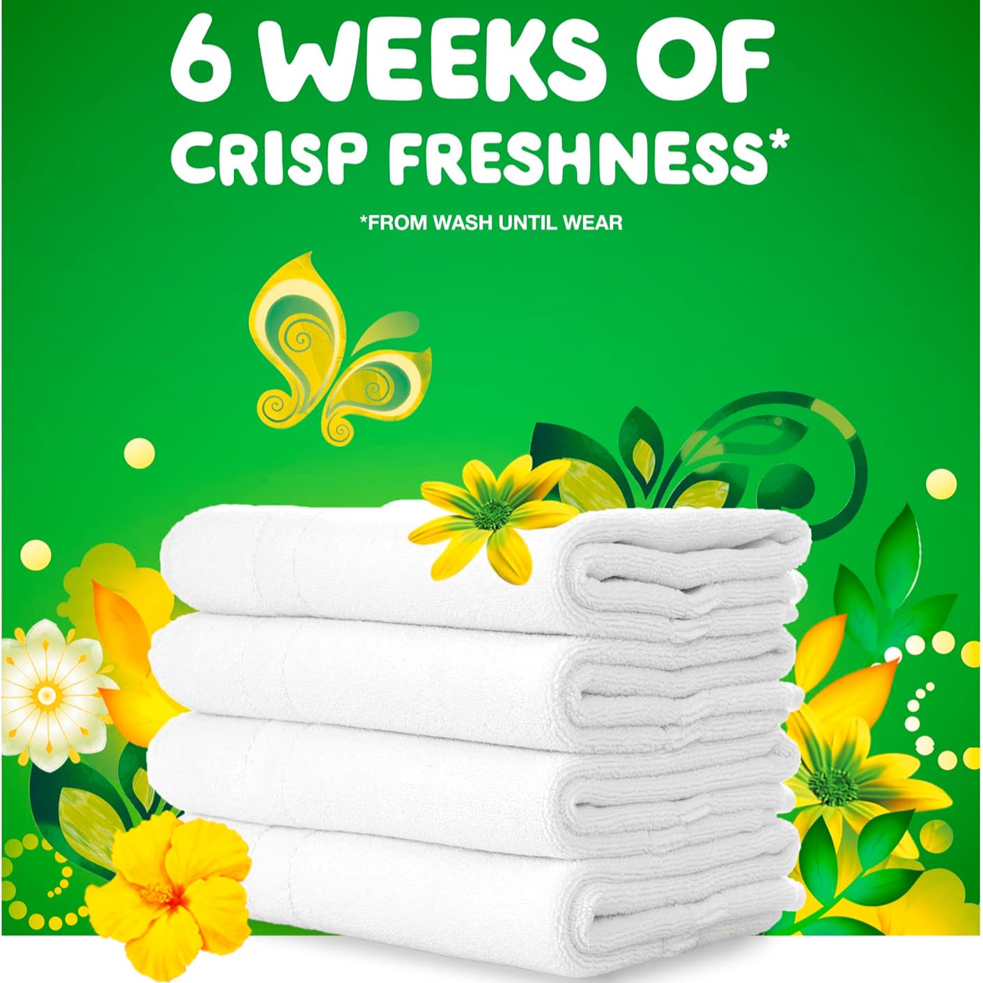 Gain original liquid laundry detergent promises 6 weeks of crisp freshness. 
