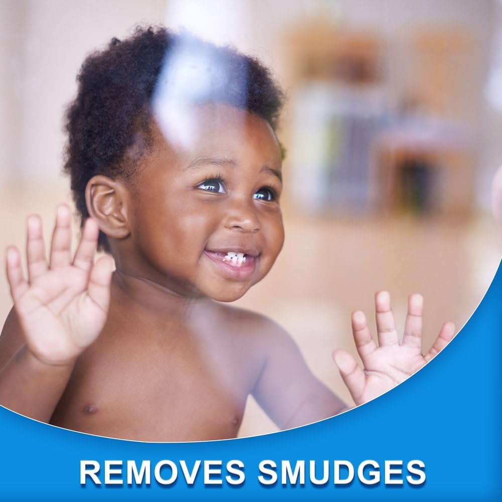 Glass plus cleaner for multi-surface cleaning removes smudges and streaks. 