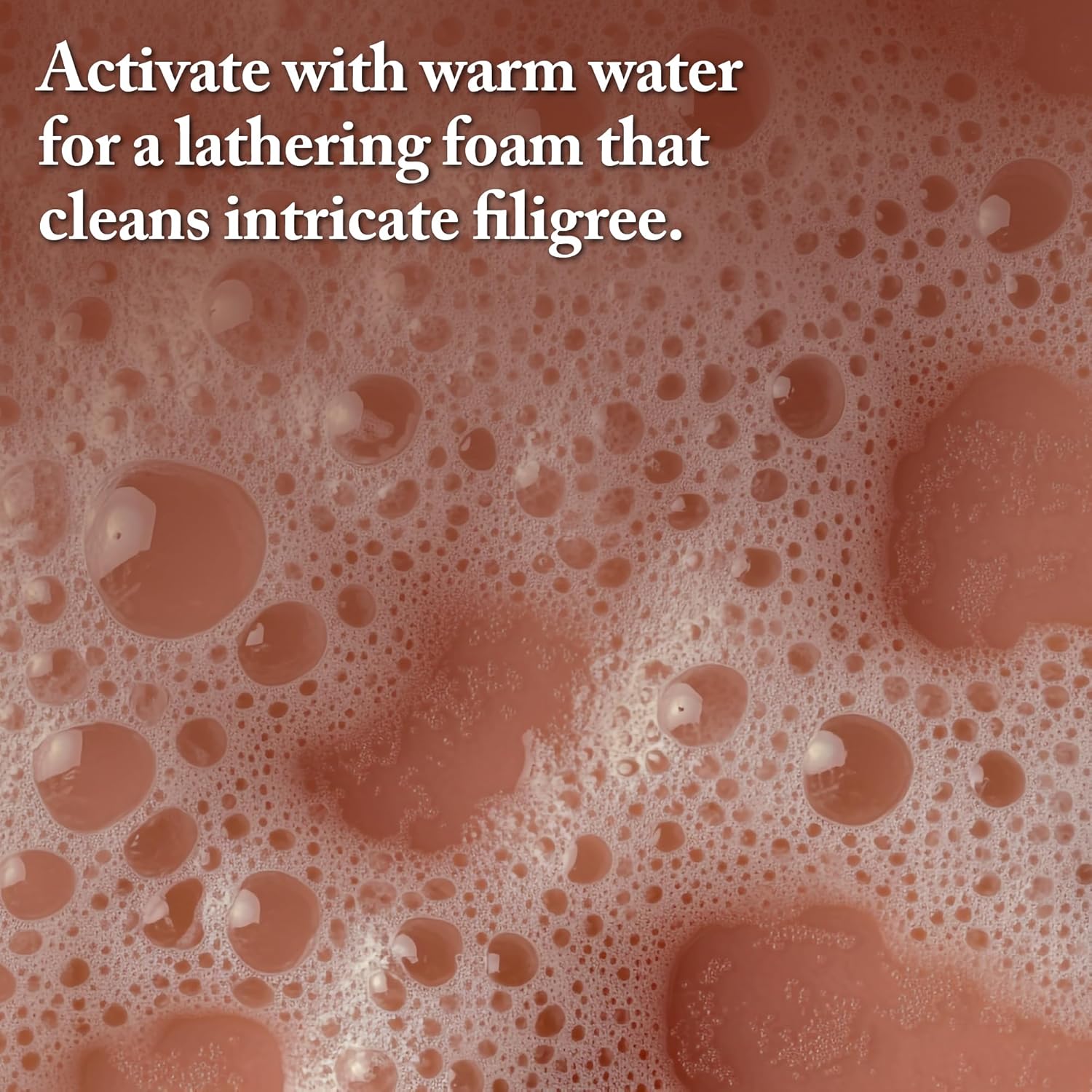 Goddards long shine silver polish foam activates with warm water for a lathering foam that cleans silver. 