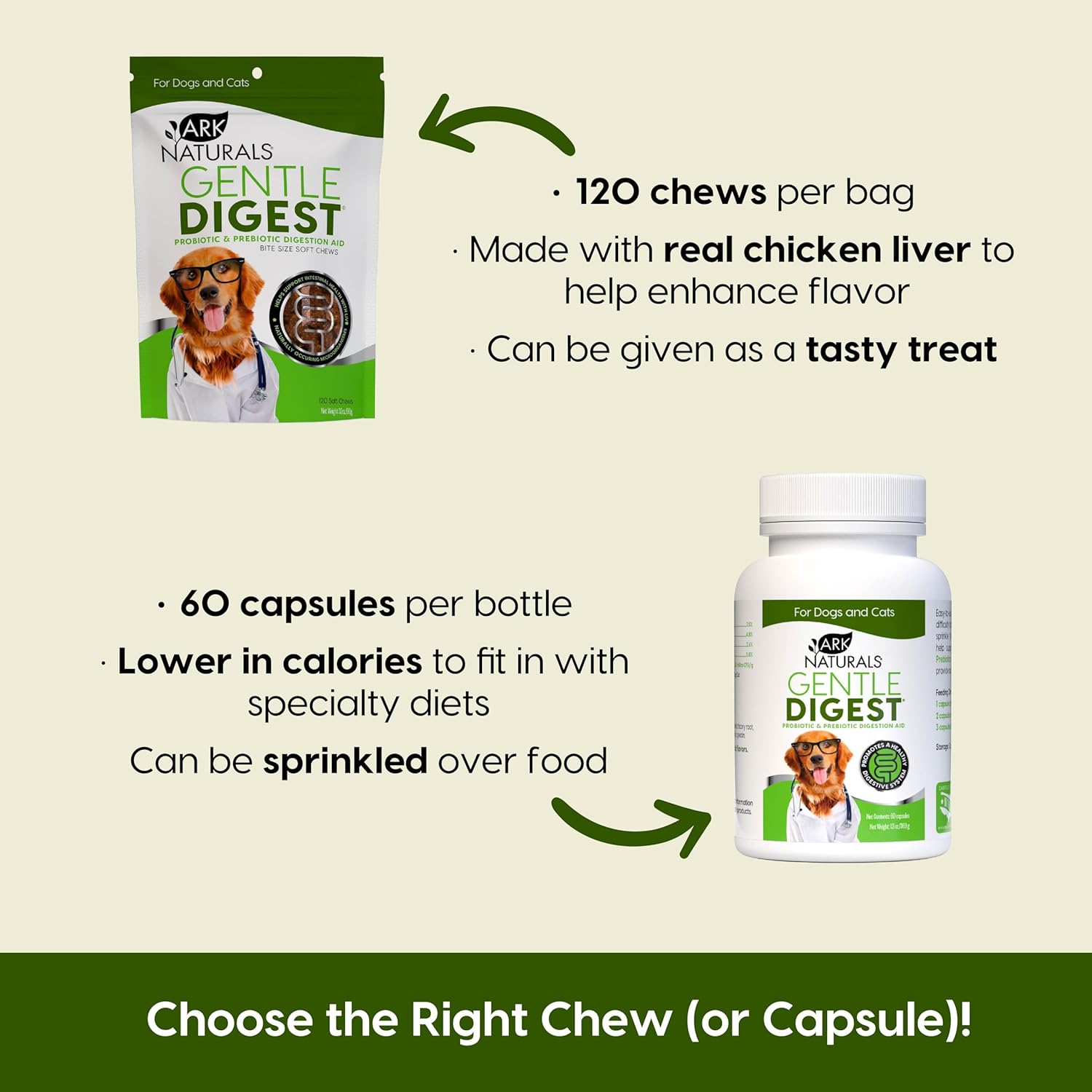 Ark Naturals Gentle Digest Soft Chews | 120 Count