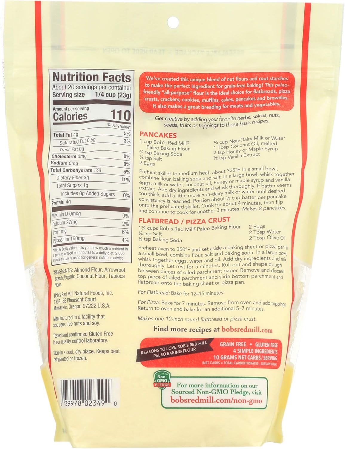 Bobs Red Mill Paleo Baking Flour, 454 g