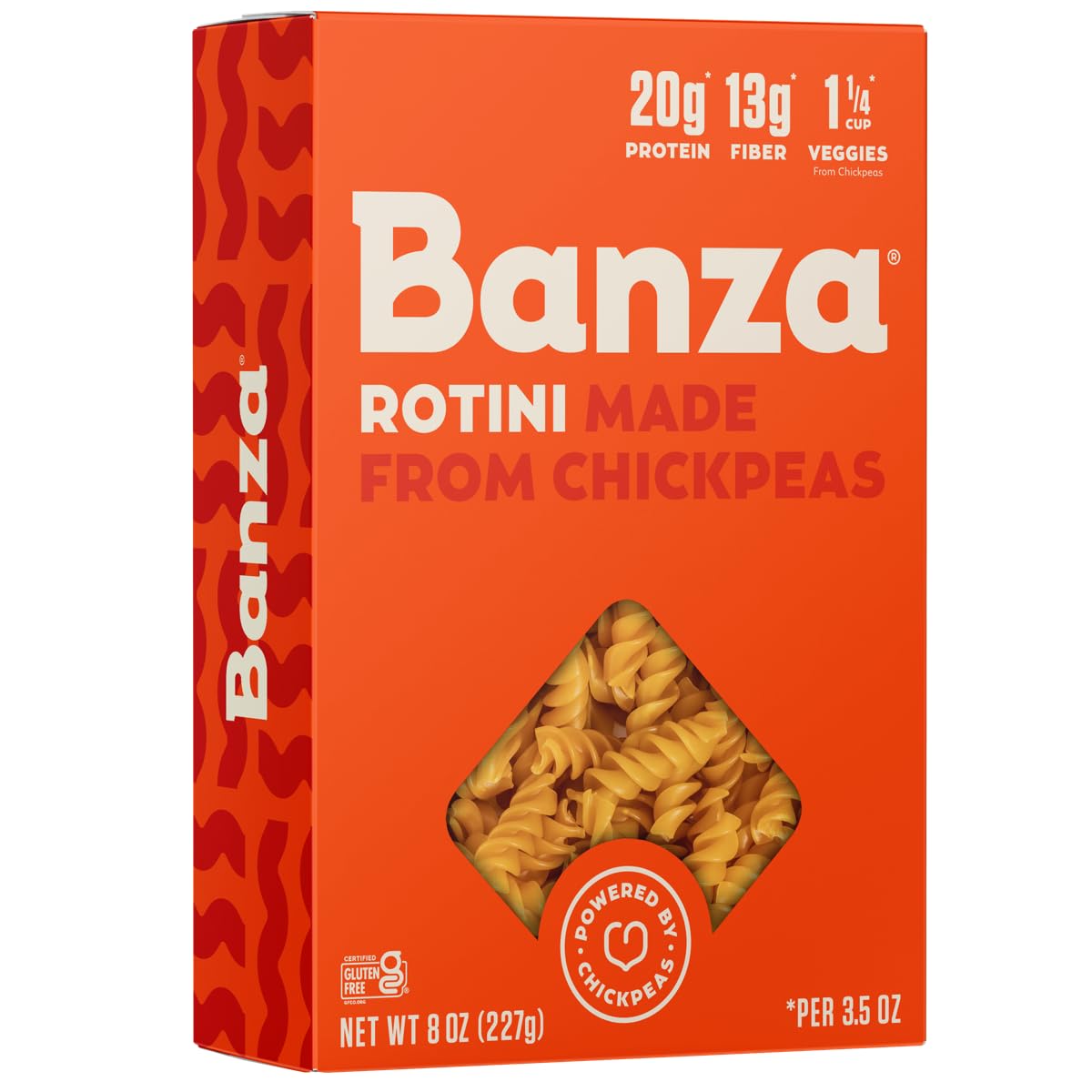 Banza Chickpea Pasta | Rotini | 8 Oz