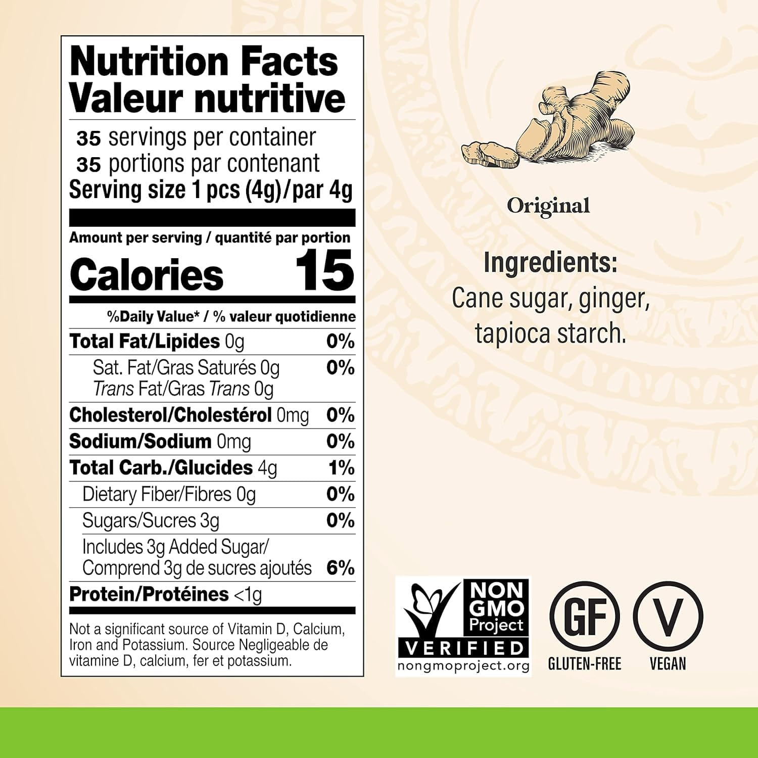 Chimes Original Ginger Chews Chewy Candy | 5 Oz (141.8 g)