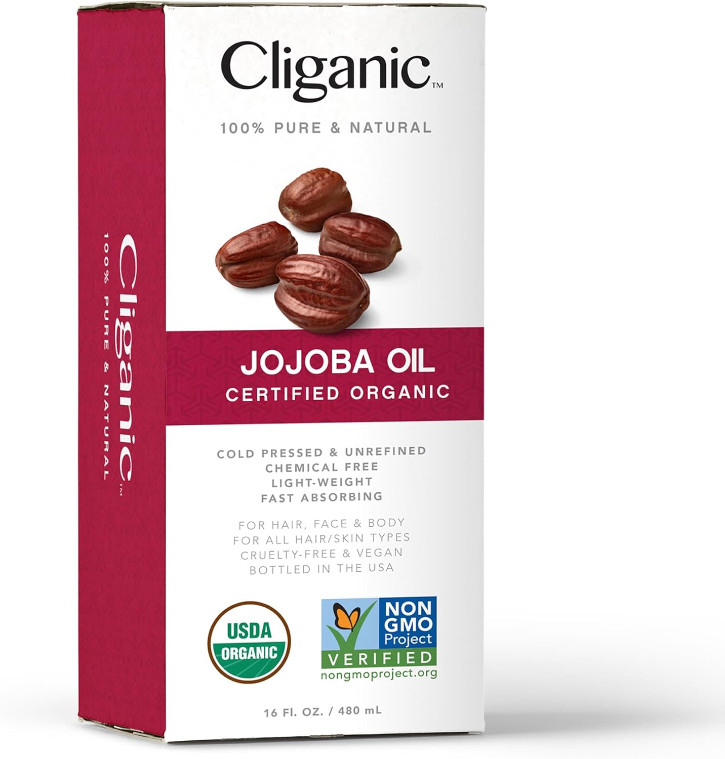 Cliganic Organic Jojoba Oil | 473ml