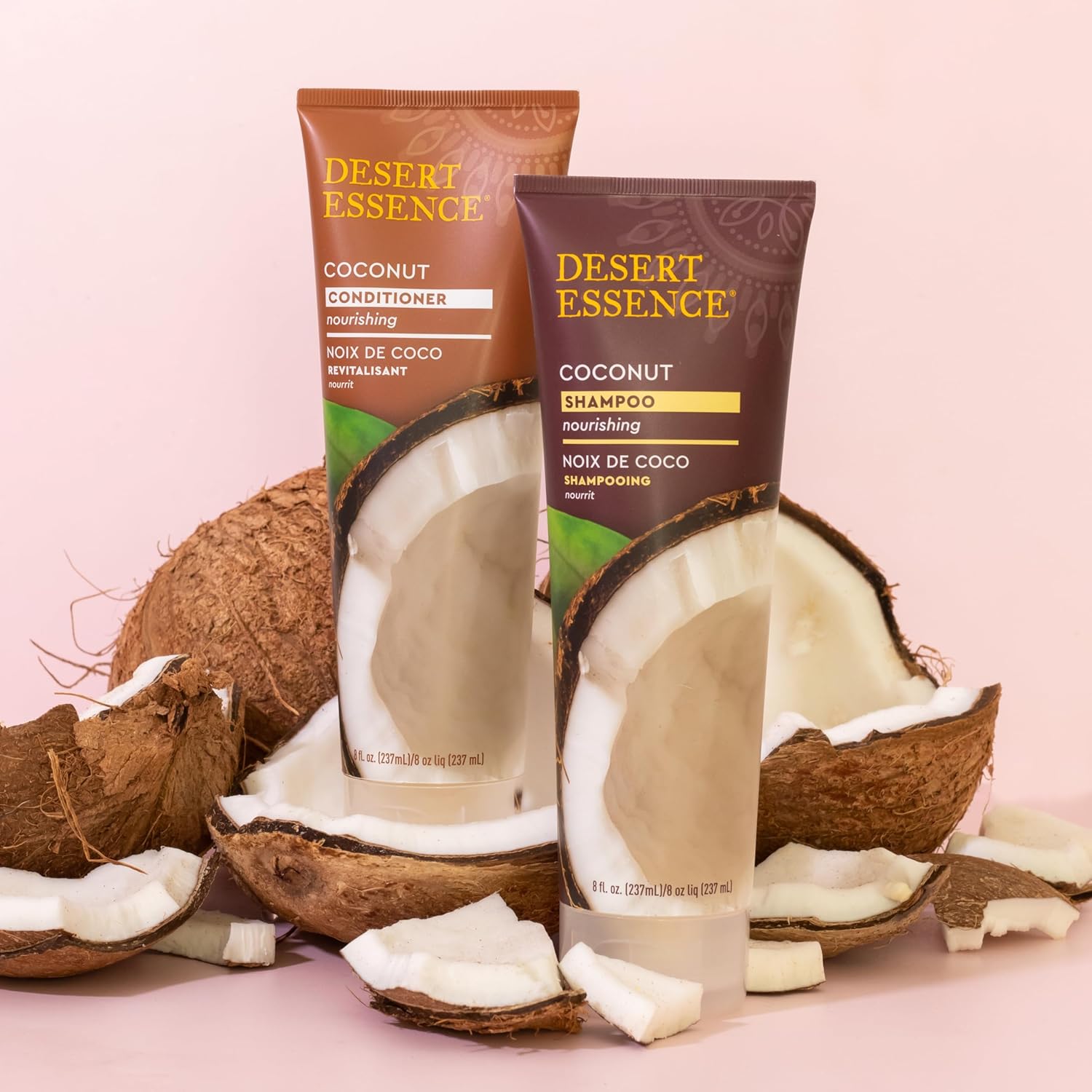 Desert Essence Coconut Shampoo & Conditioner | 8 Oz