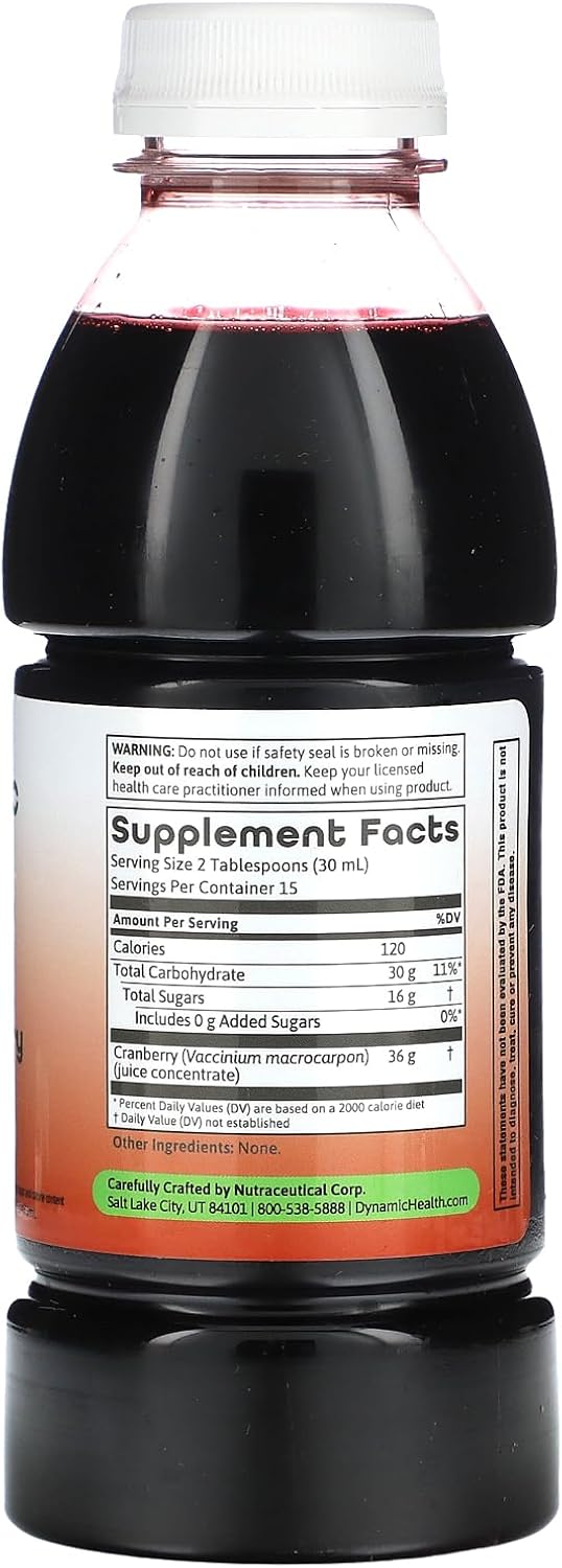 Dynamic Health - Cranberry Juice Concentrate, 16 Oz