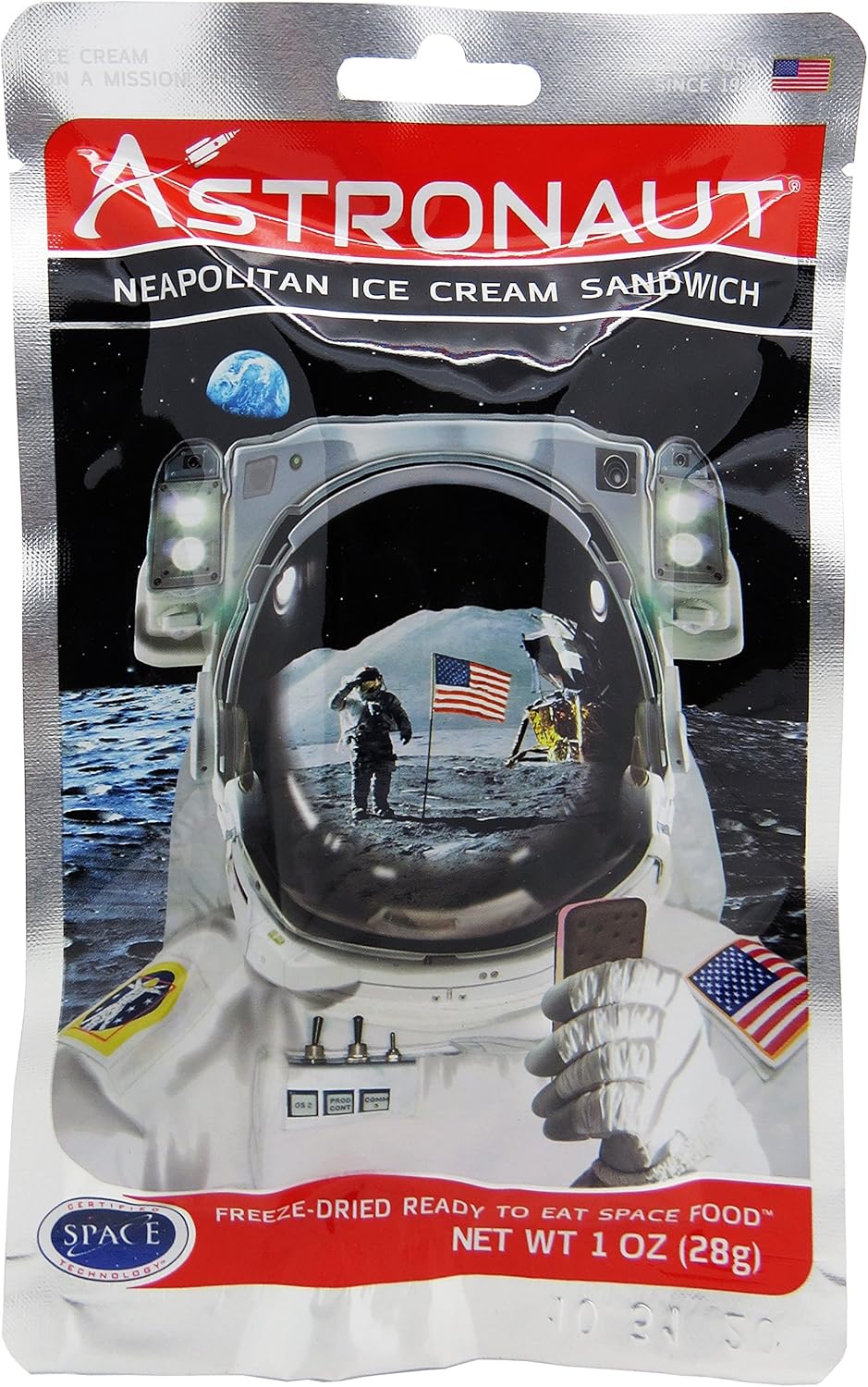 Astronaut Food - Astronaut Neapolitain Ice Cream Sandwich