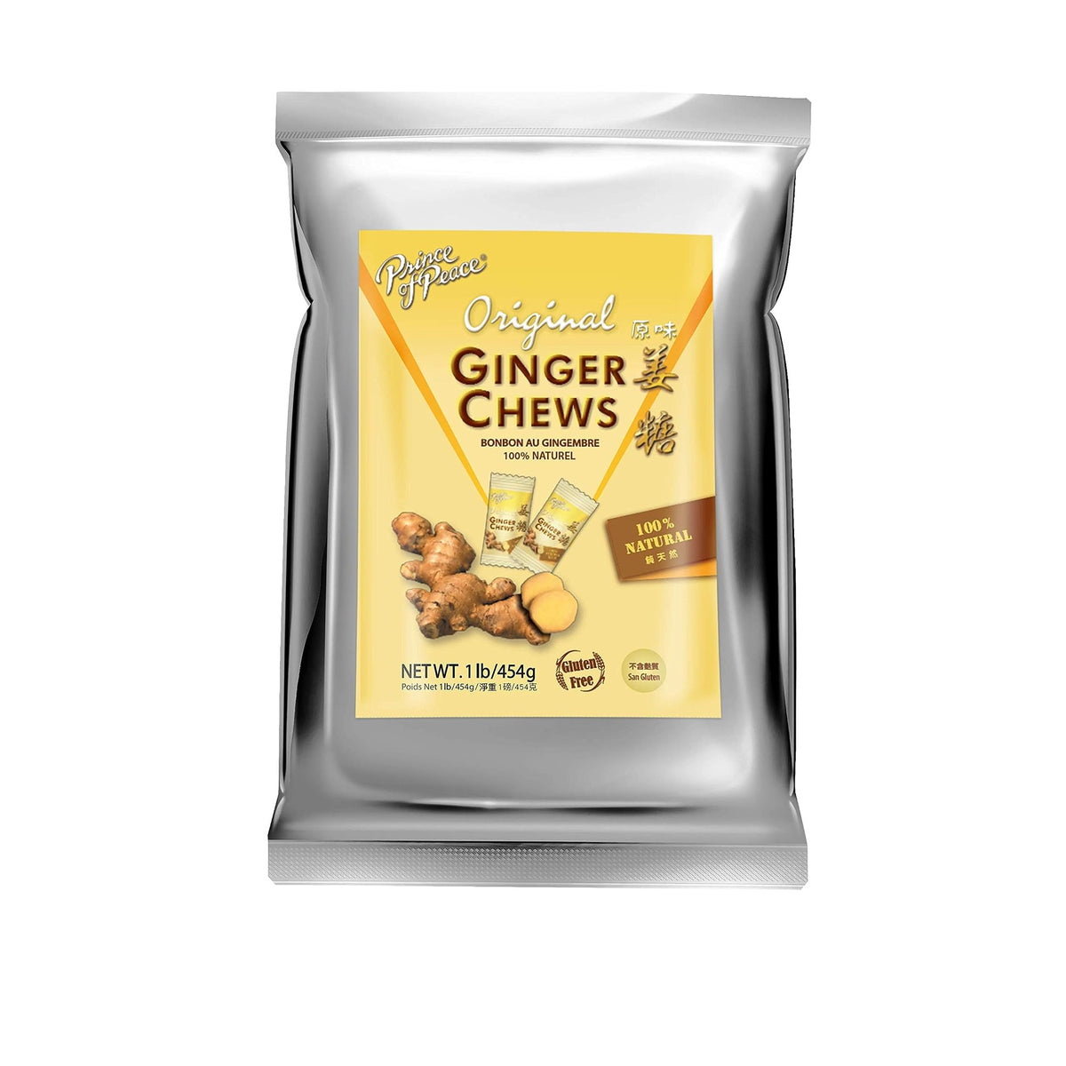 Prince of Peace Original Ginger Chews,  1 lb (454 g)