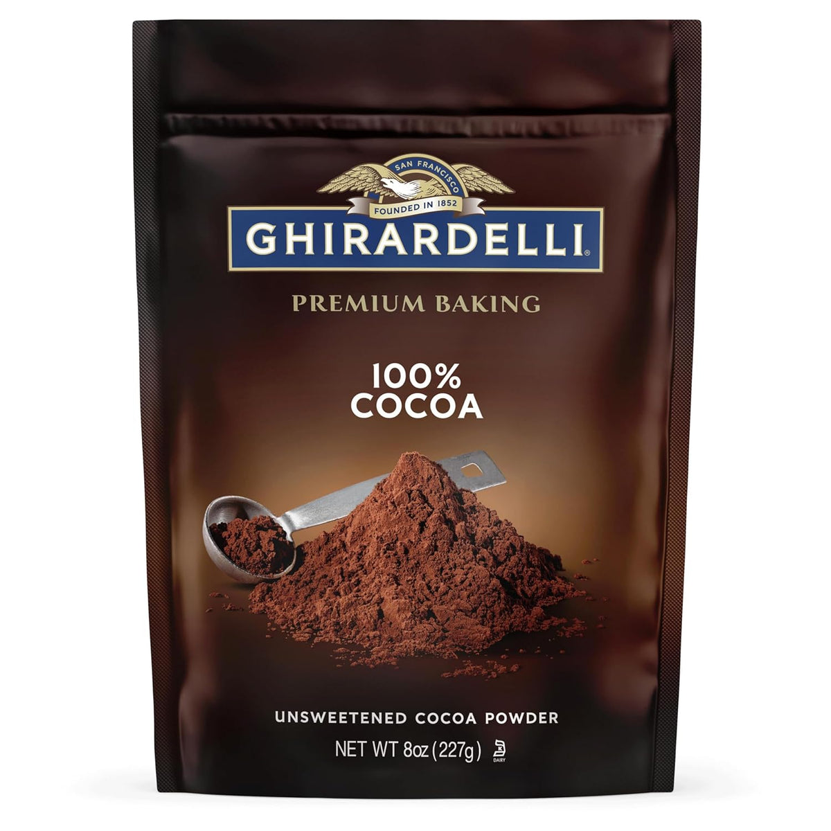 Ghirardelli Chocolate Unsweetened Cocoa Pouch | 8 Oz (227 g)