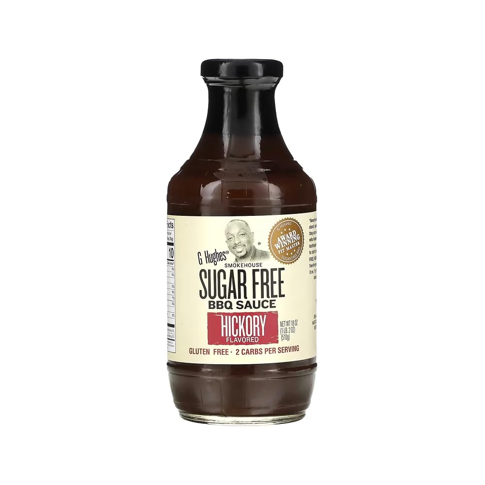 G Hughes Smokehouse Sugar Free BBQ Sauce | Hickory | 18 Oz