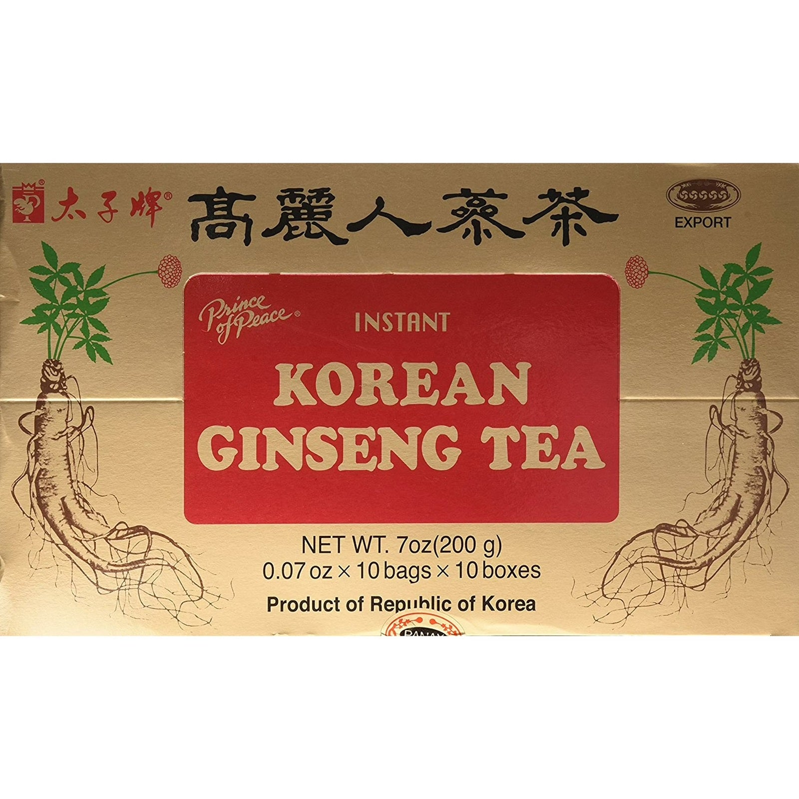 Prince of Peace Instant Korean Panax Ginseng Tea | 100 Tea Bags