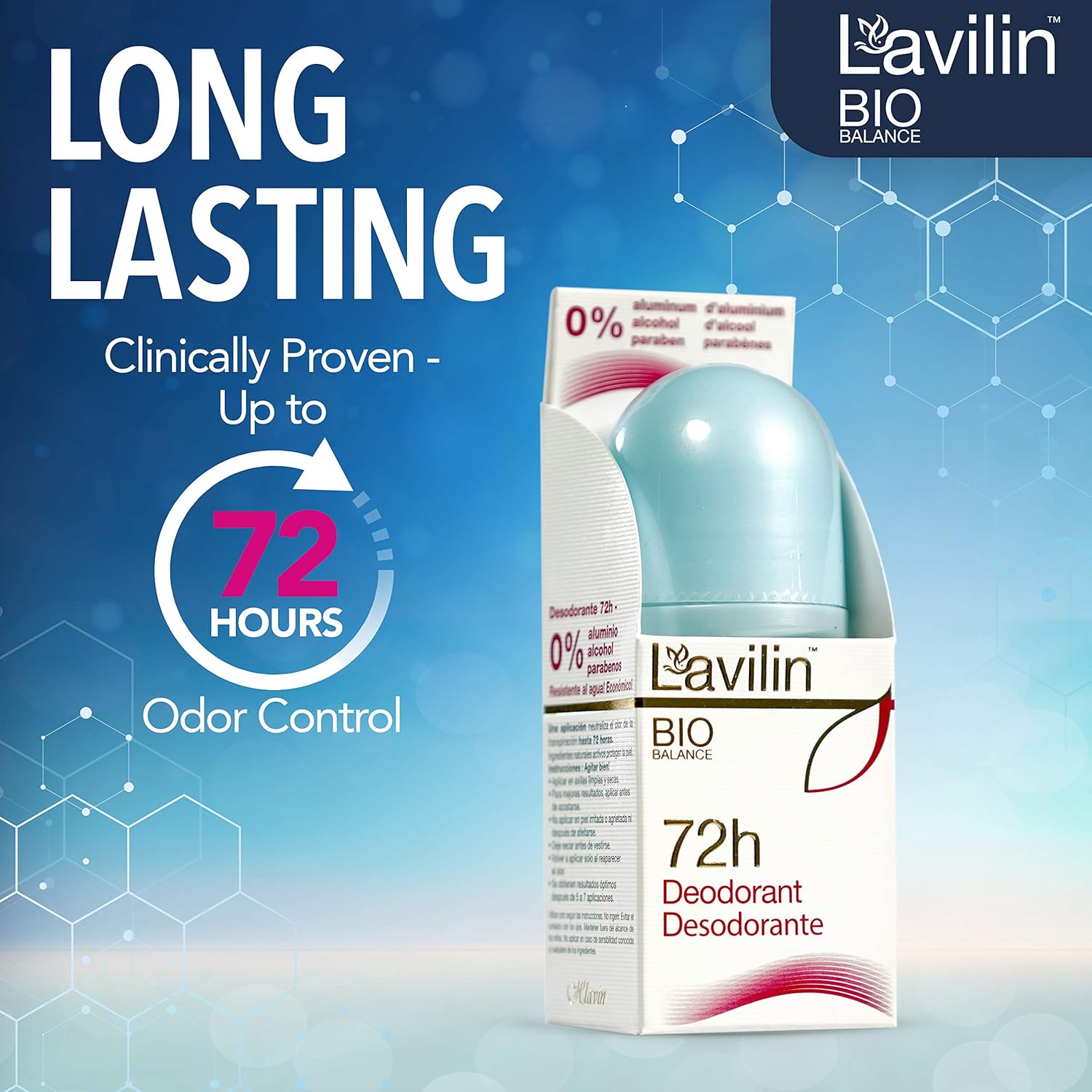 Lavilin 72 Hour Roll-on Deodorant | 60ml
