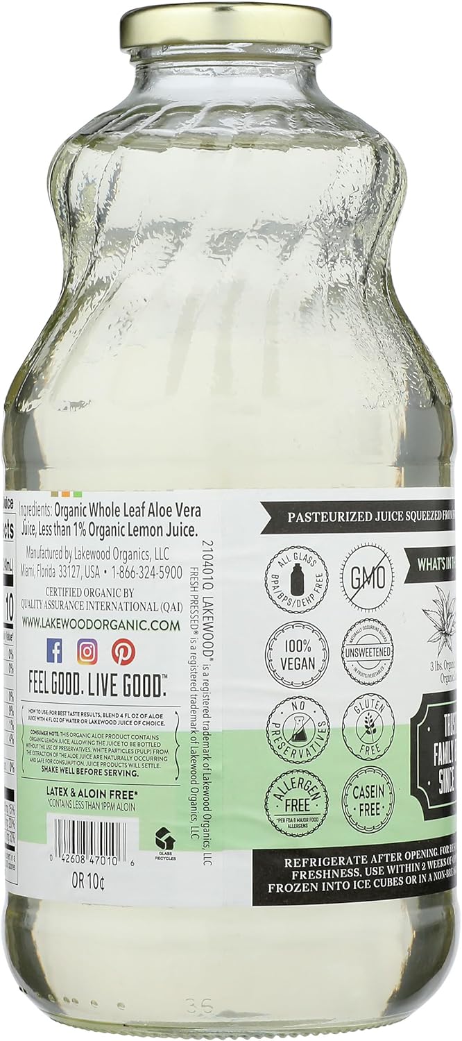LAKEWOOD JUICE Aloe Vera | 32 Oz