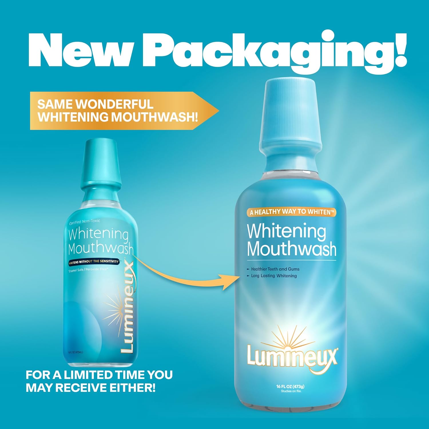 LUMINEUX - Whitening Mouthwash | 16 Oz