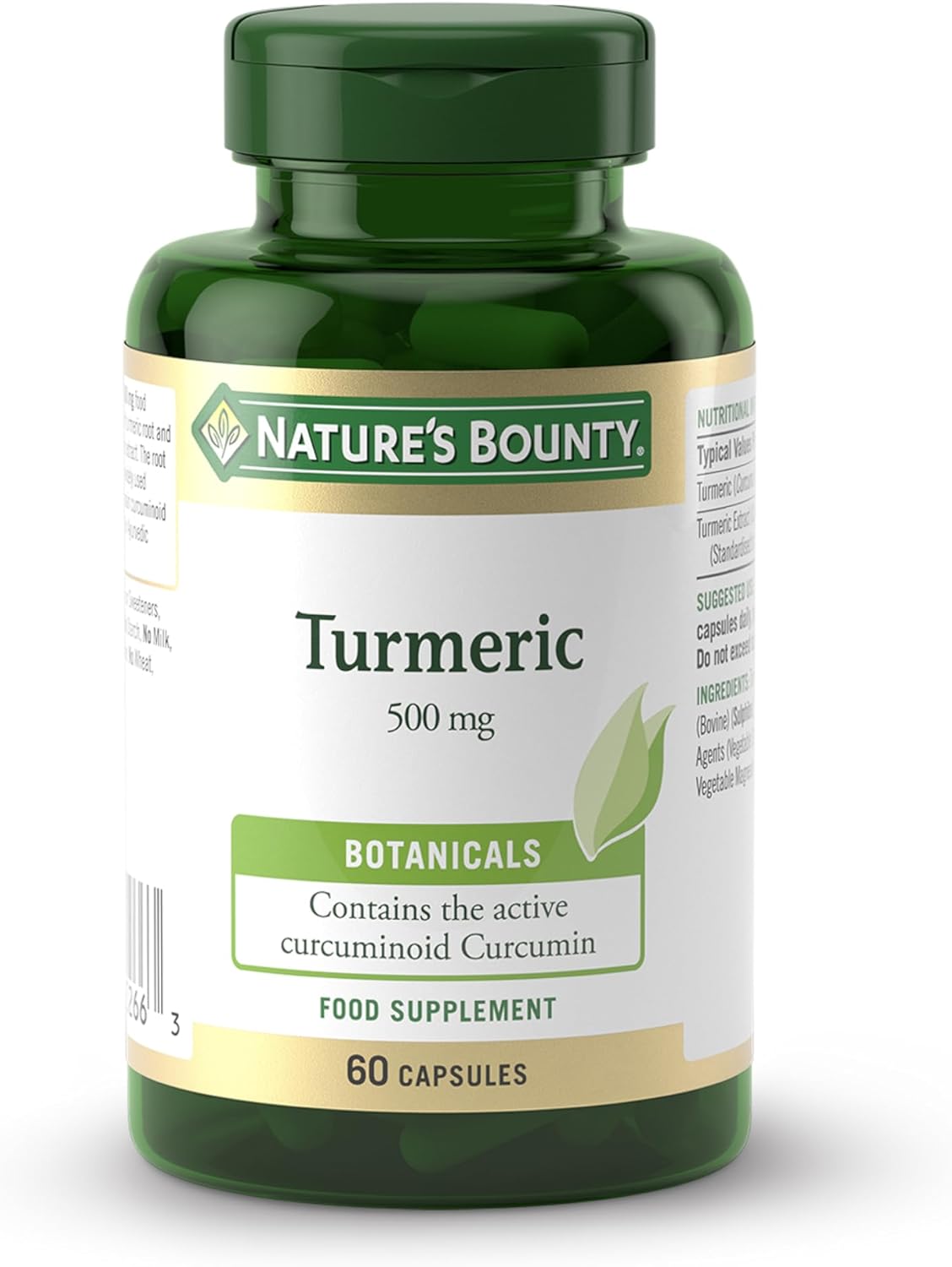 Nature's Bounty Turmeric 500 mg | Pack of 60 Capsules